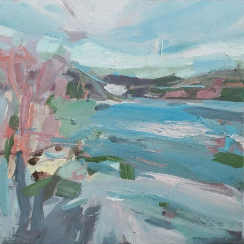 Mary McDonld Landscape Painting - Swim Over With Me. Loch Goil Oil on Canvas Painting by Mary McDonald, 2022