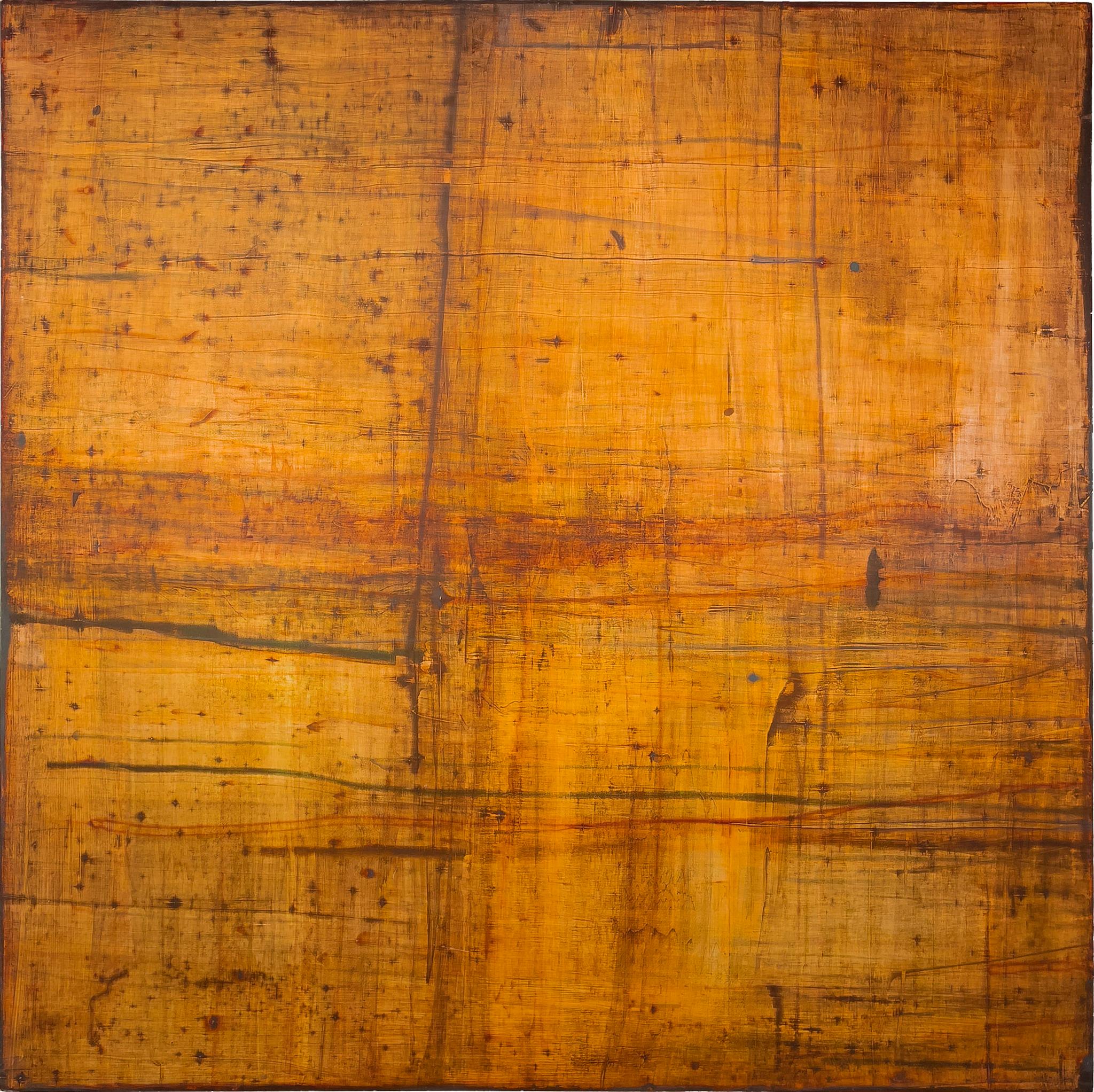 Mary McDonnell Abstract Painting - Encaustic Abstraction