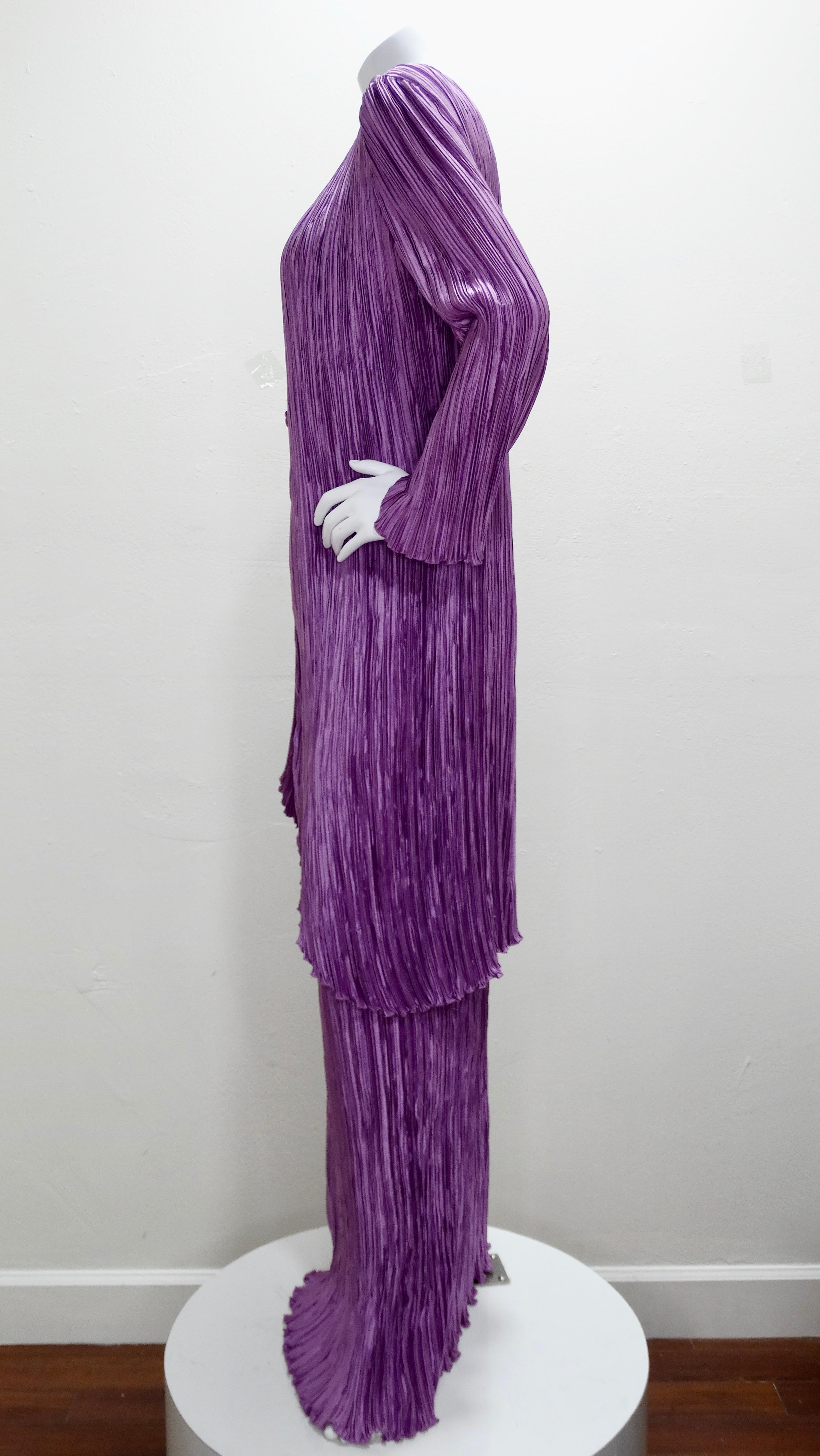 Mary McFadden 1980s Pleated Outfit 1