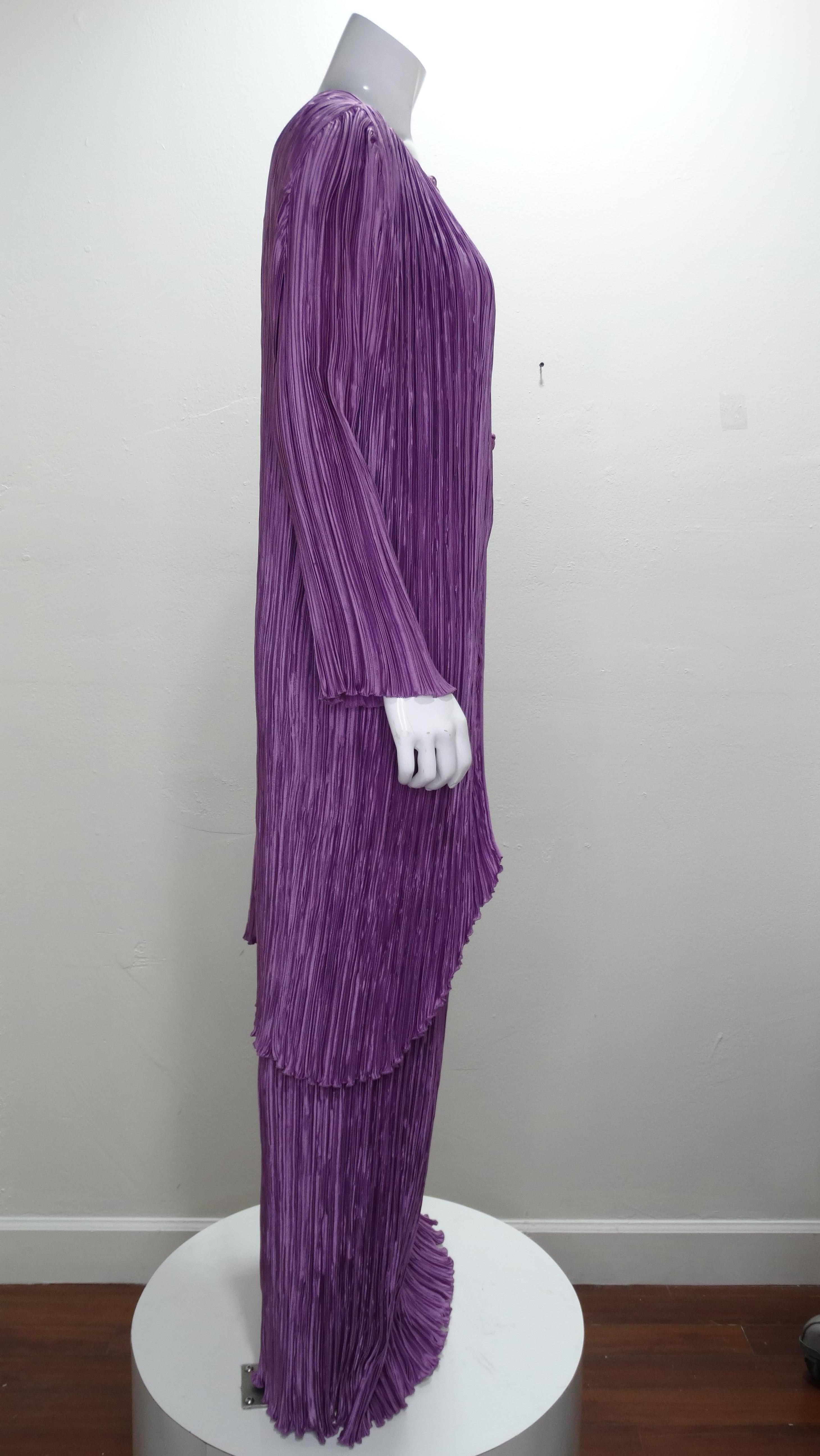 Mary McFadden 1980s Pleated Outfit 3