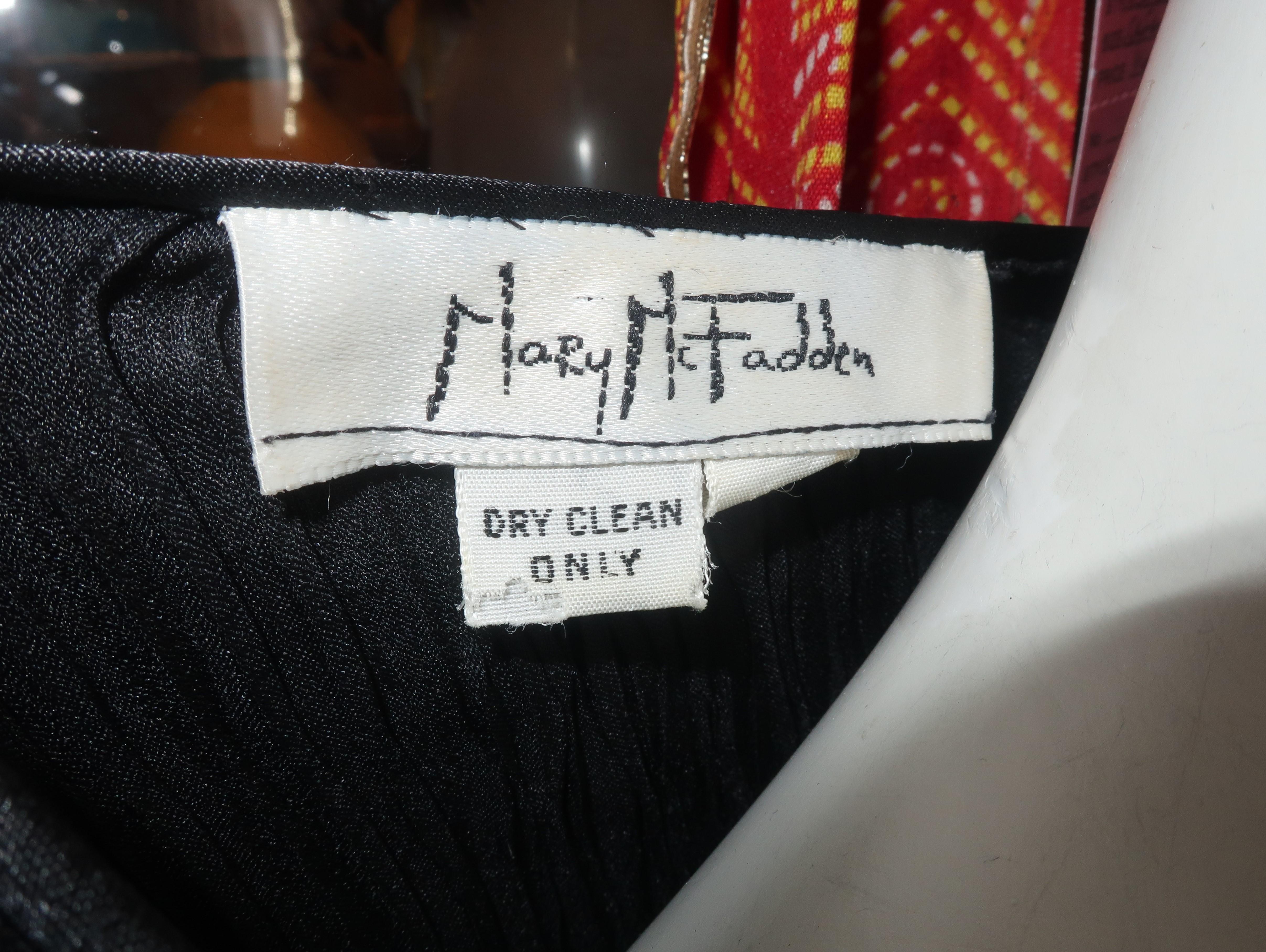 MARY MCFADDEN Black Romper Jumpsuit, 1970's For Sale 8