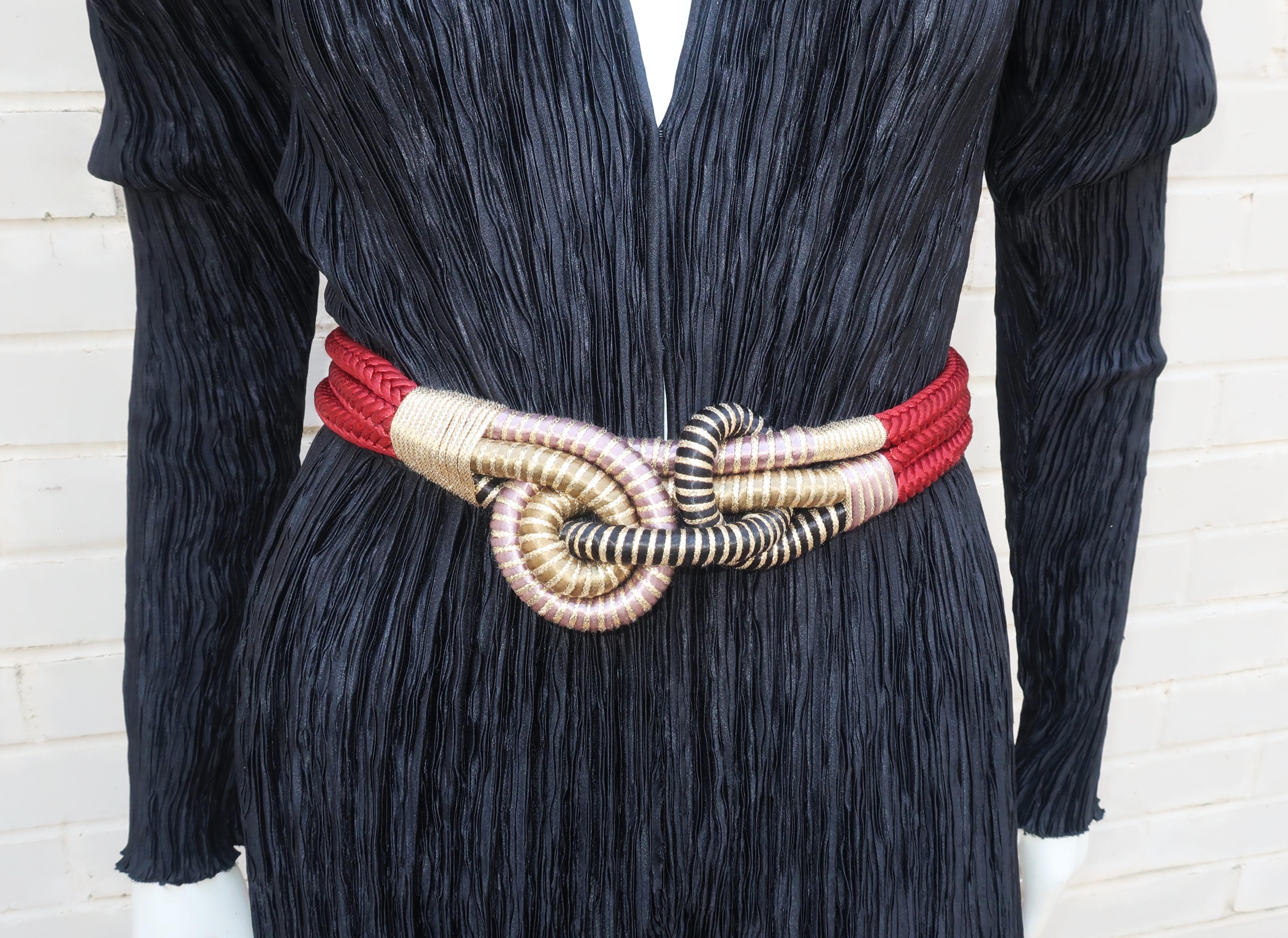 Women's MARY MCFADDEN Black Romper Jumpsuit, 1970's For Sale