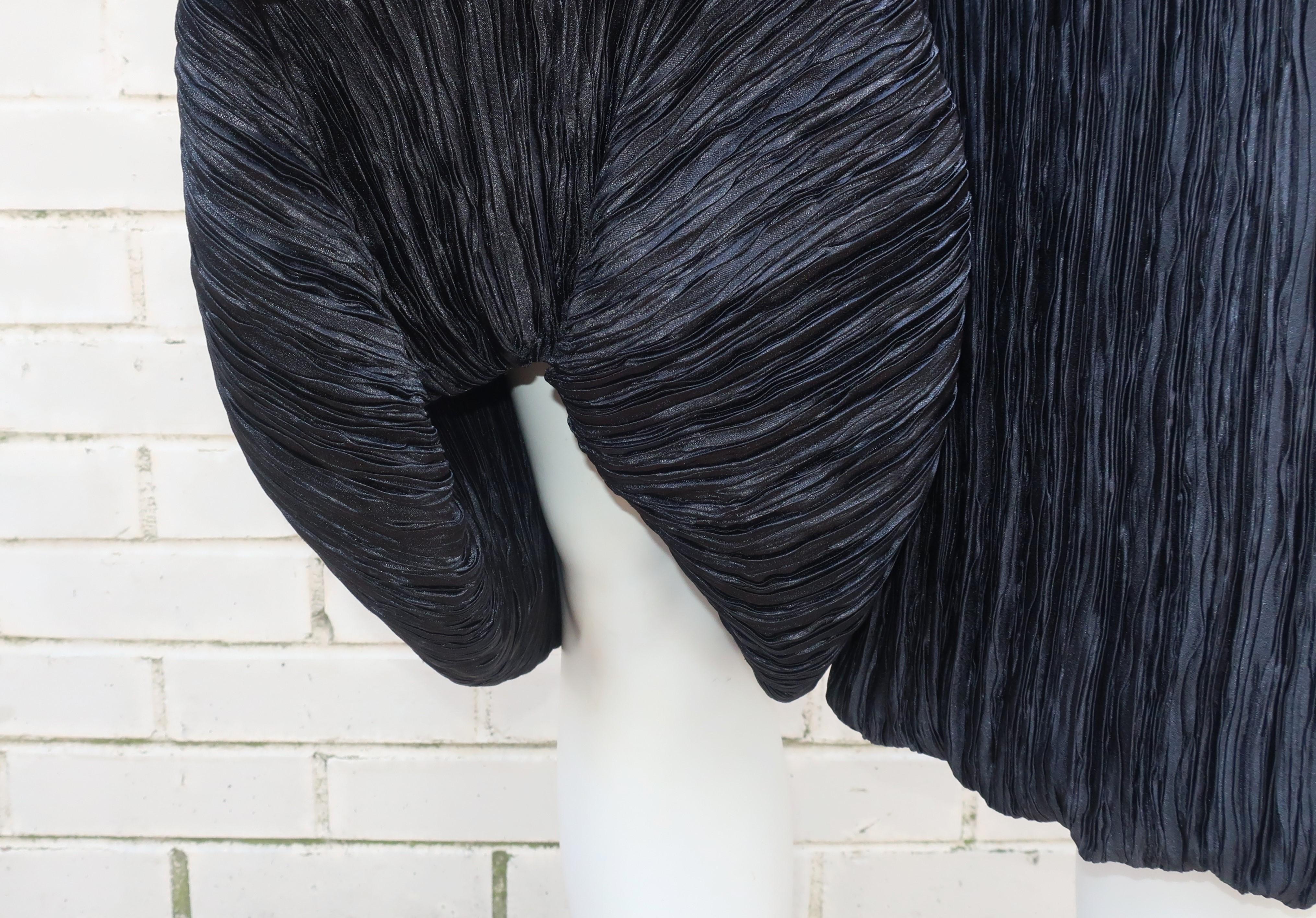 MARY MCFADDEN Black Romper Jumpsuit, 1970's For Sale 4