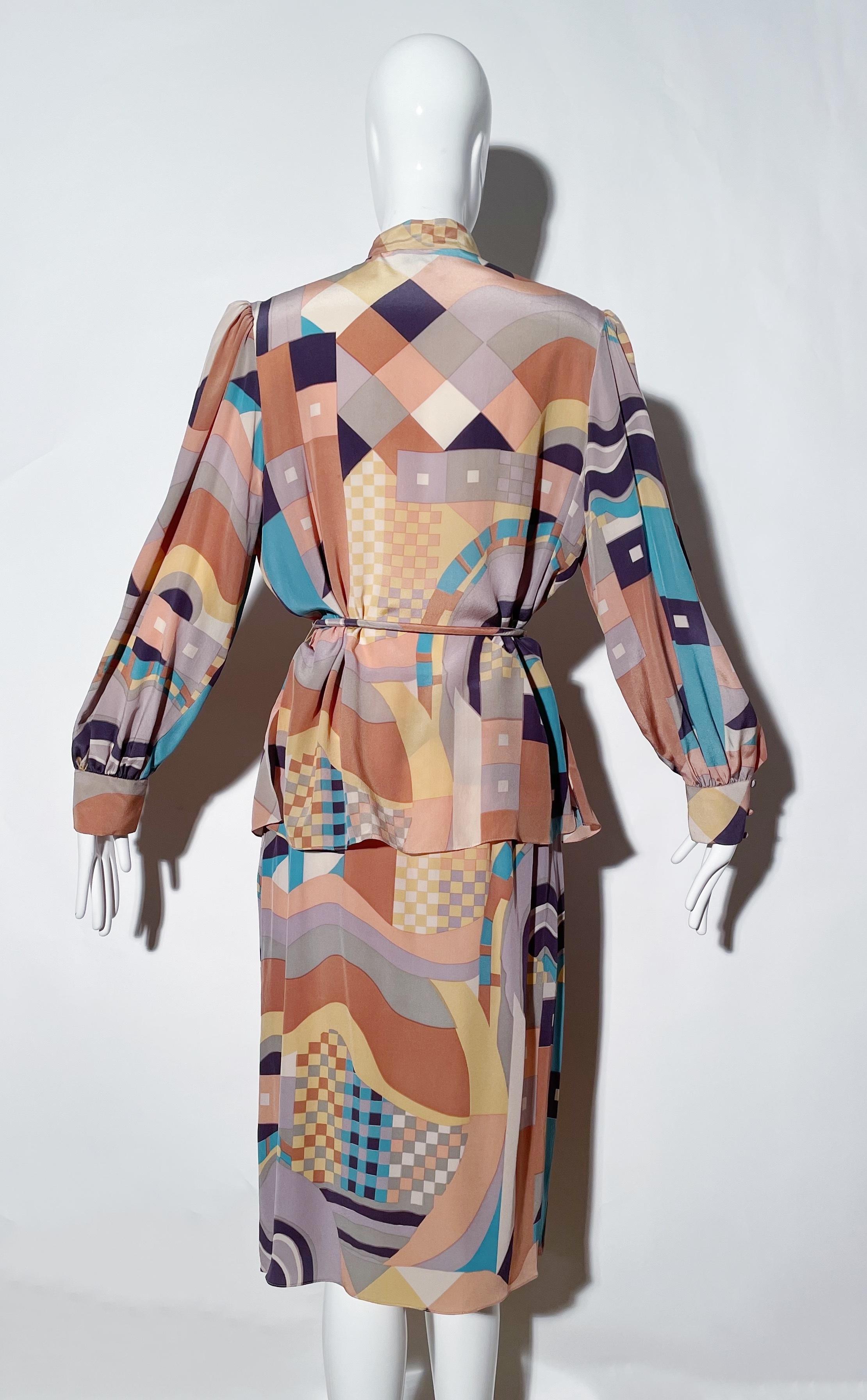 Mary McFadden Blouse and Skirt Set  For Sale 1