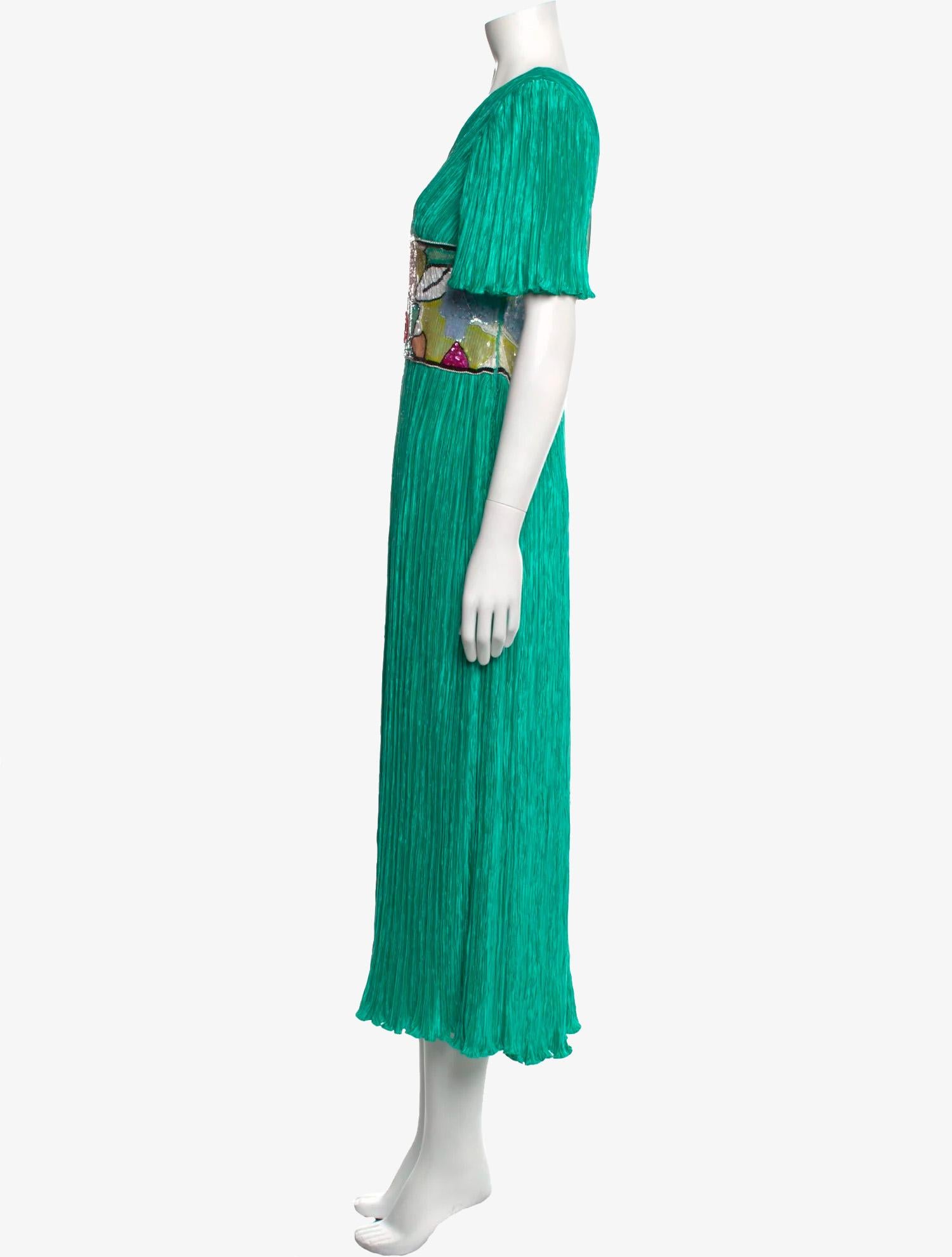 Robe à taille pailletée de Mary McFadden Pour femmes en vente