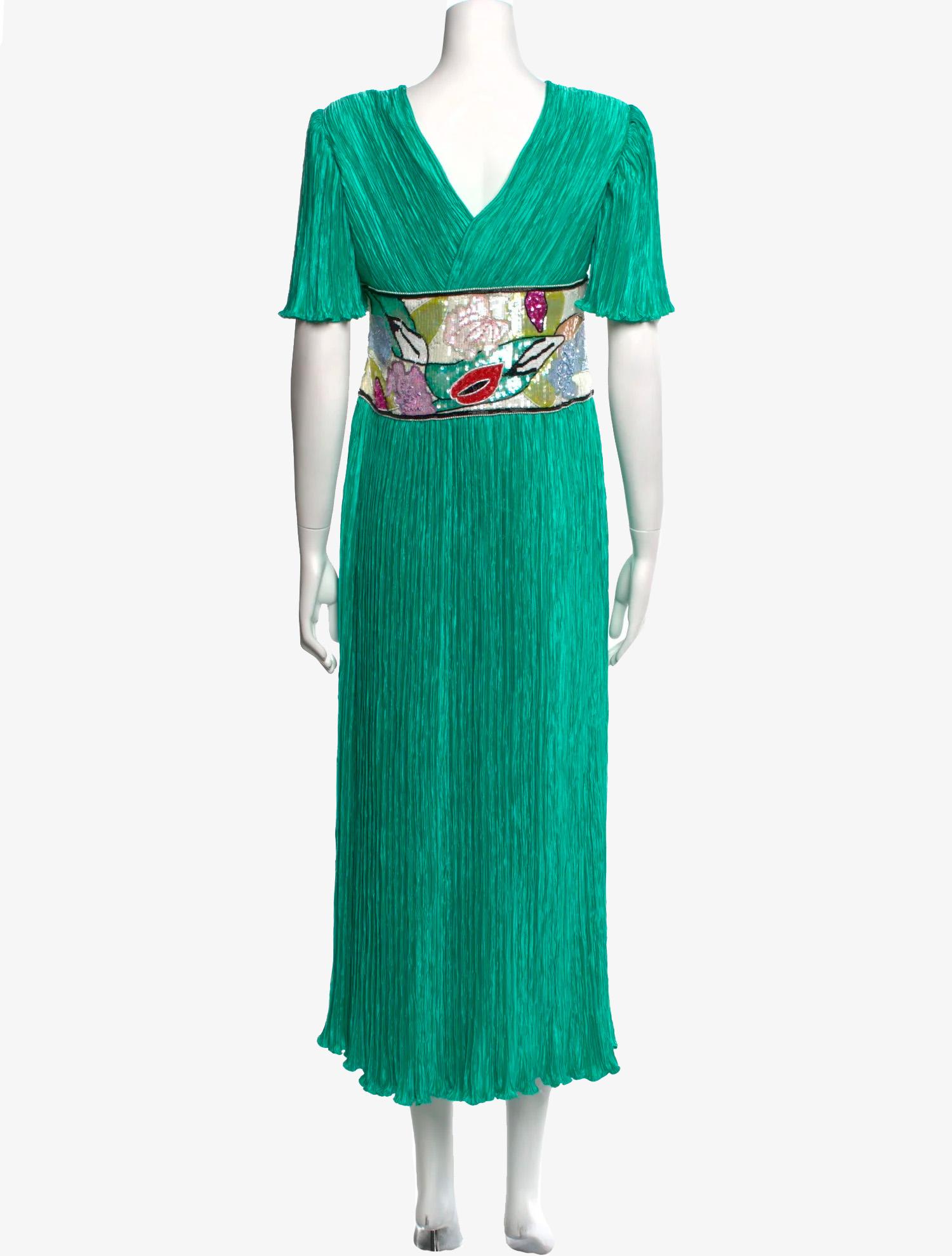 Robe à taille pailletée de Mary McFadden en vente 1