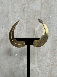 Mary McFadden Monumental Leaf Earrings