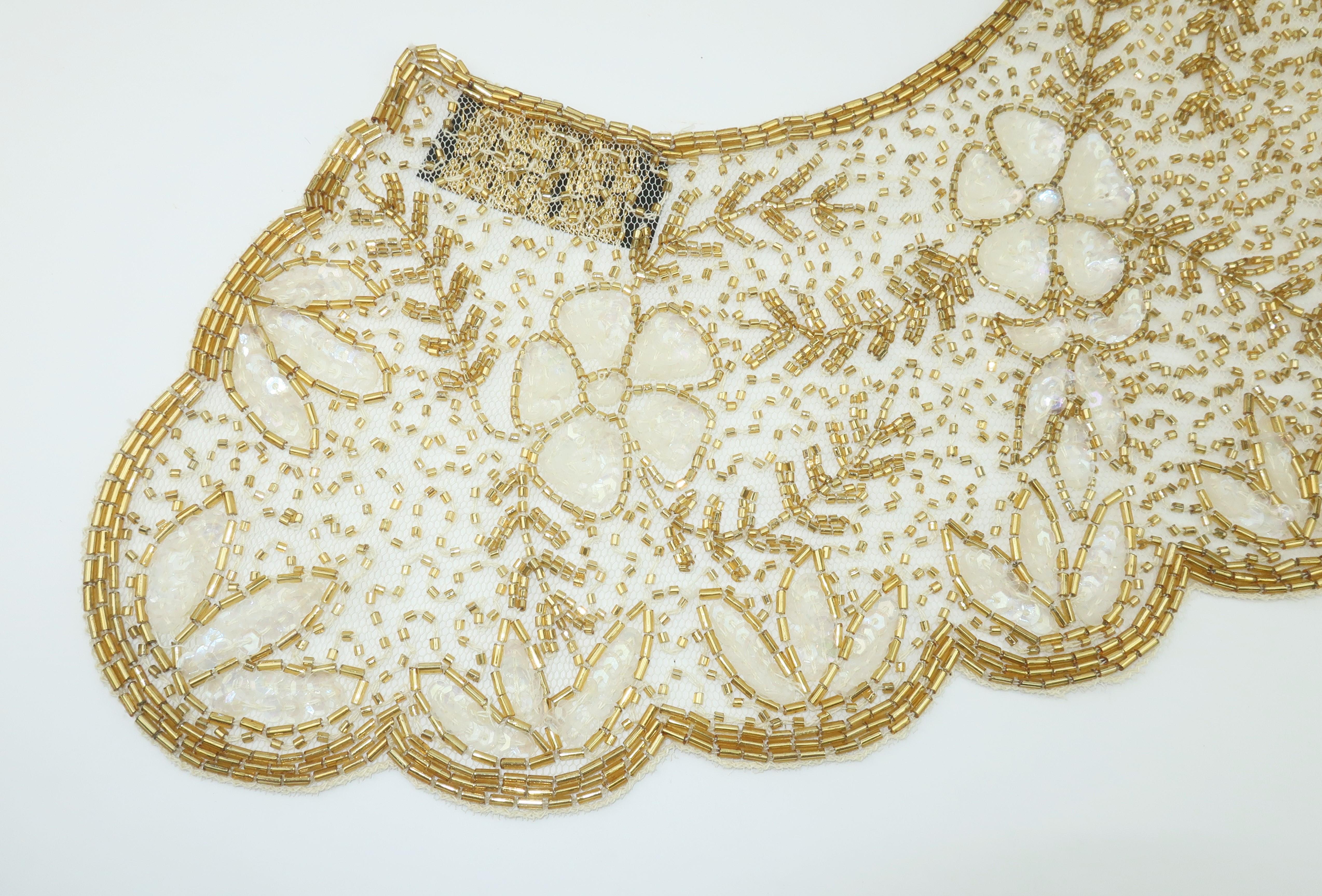 Mary McFadden Sequin & Beaded Collar, 1980's 3