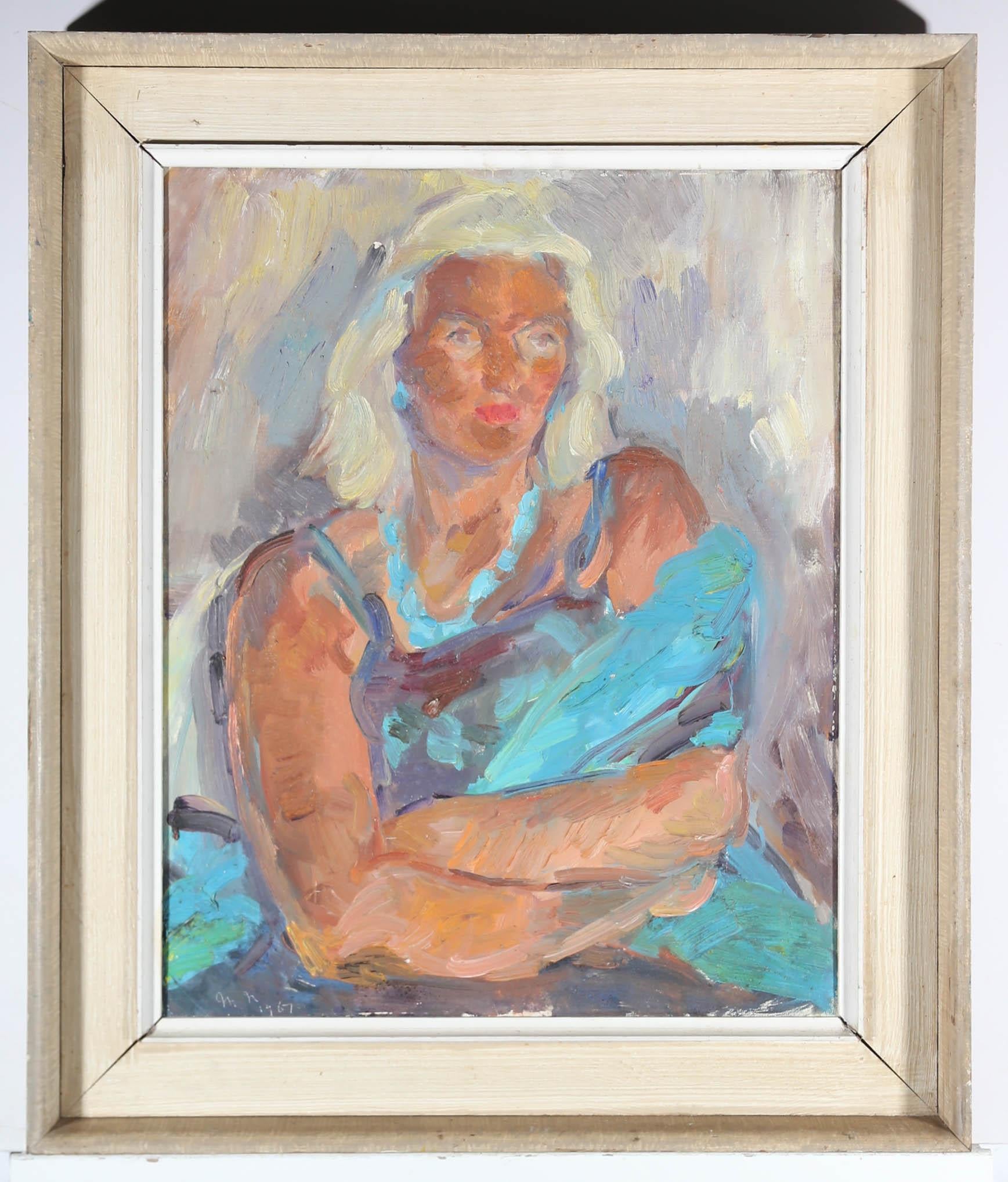 Mary Neill - 1967 Oil, Mrs Proctor For Sale 1