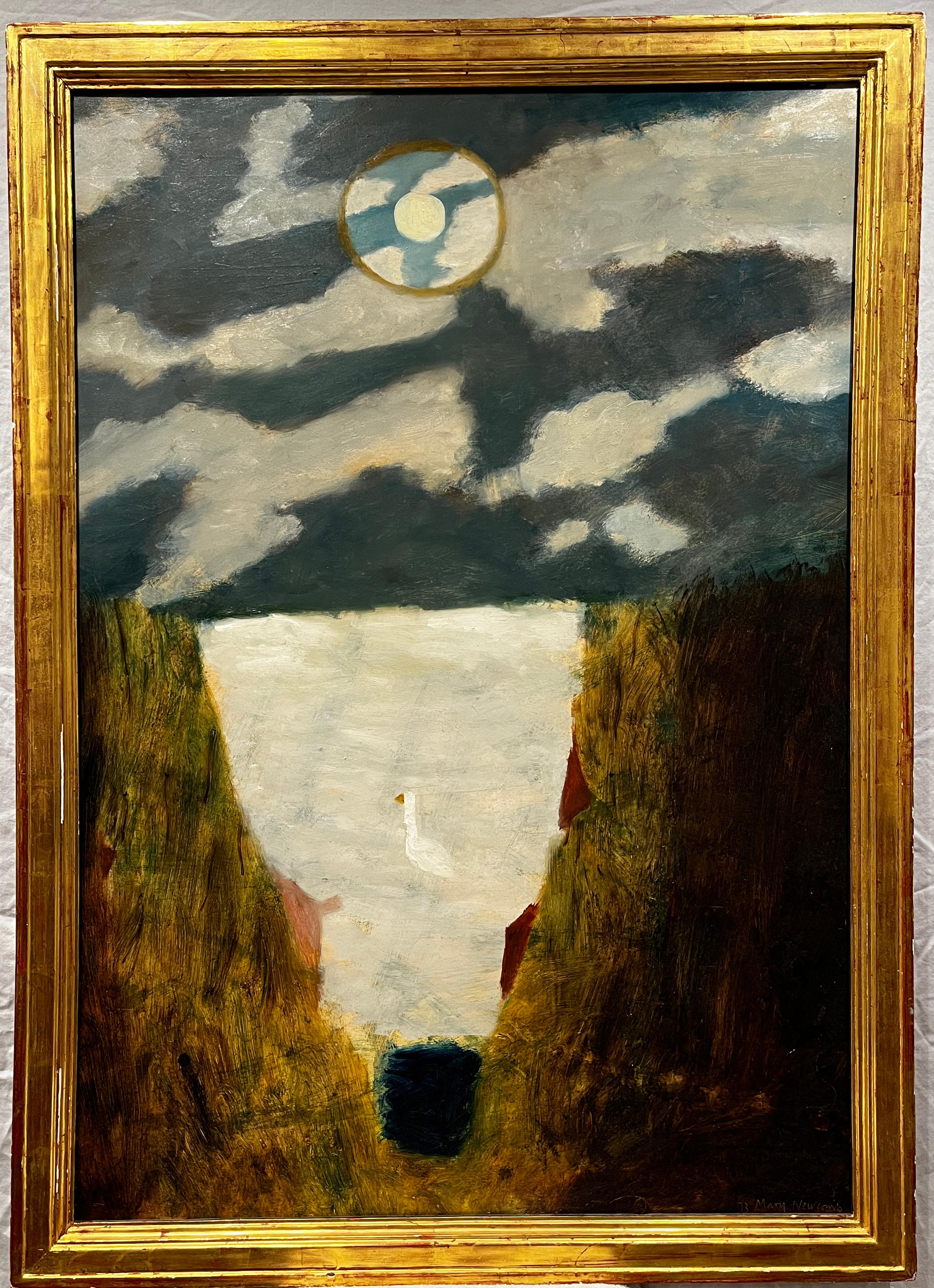 Mary Newcomb Landscape Painting - Full Moon