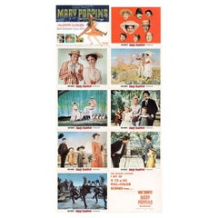 Vintage Mary Poppins 1964 U.S. Lobby Card Set