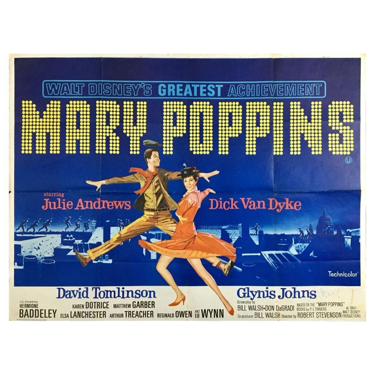 Mary Poppins, Unframed Poster, 1964 For Sale