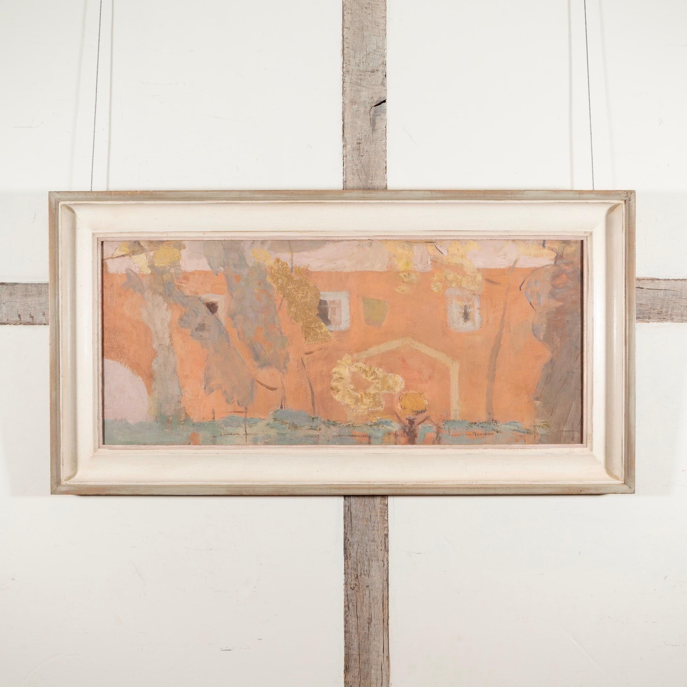 Alms Houses, Öl auf Leinwand Gemälde von Mary Potter, 1966 im Angebot 1