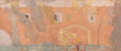 Alms Houses, Oil on Canvas Painting by Mary Potter, 1966
