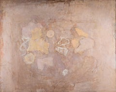 Composition in Taupe, Oil on Board Painting by Mary Potter, 1979