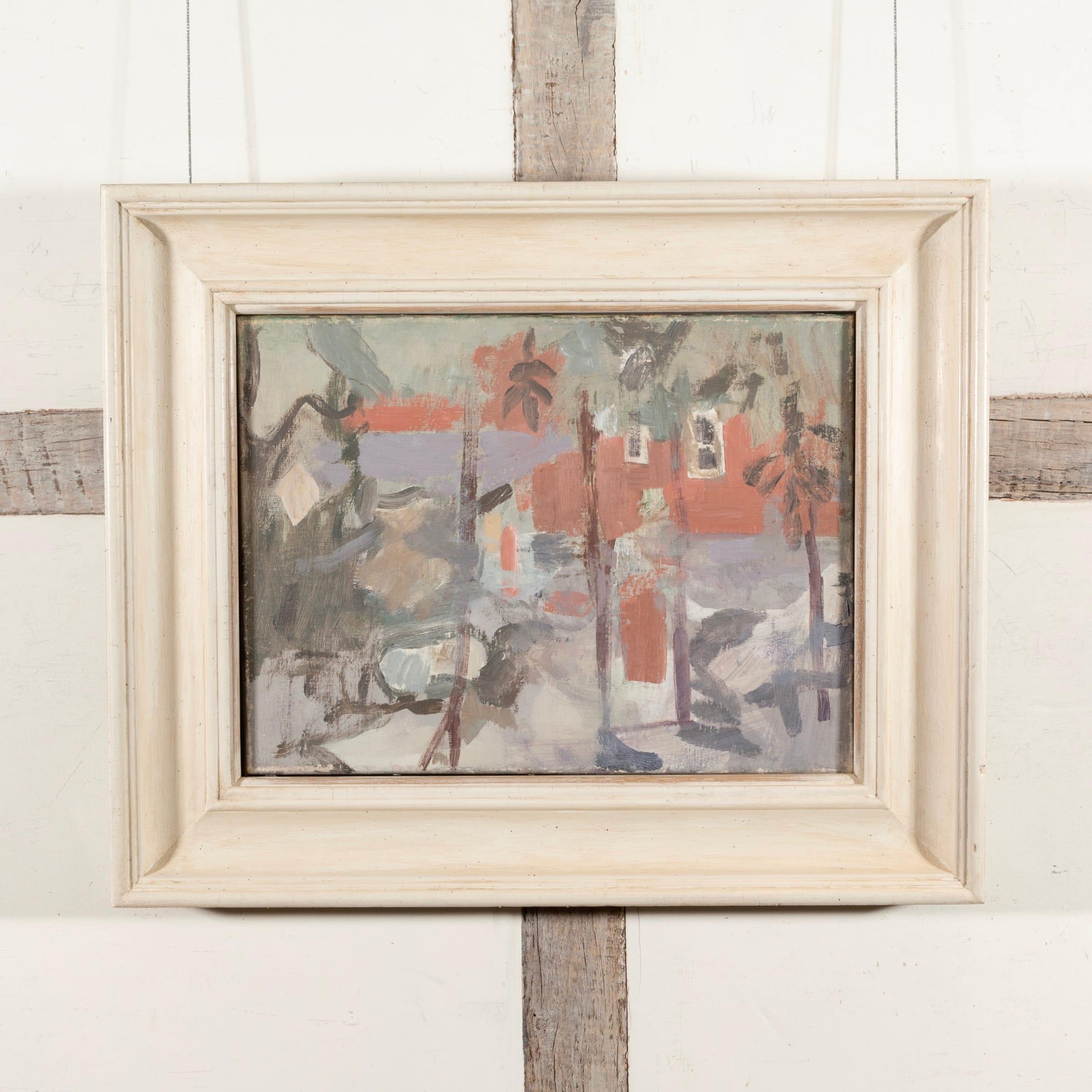 House Through Trees, Oil on Canvas Painting by Mary Potter, 1950s circa For Sale 1