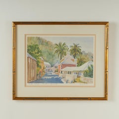 Vintage Lithograph of Bermuda by Mary Powell