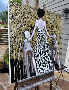 Der goldene Pfad der besten Freunde, Originalgemälde