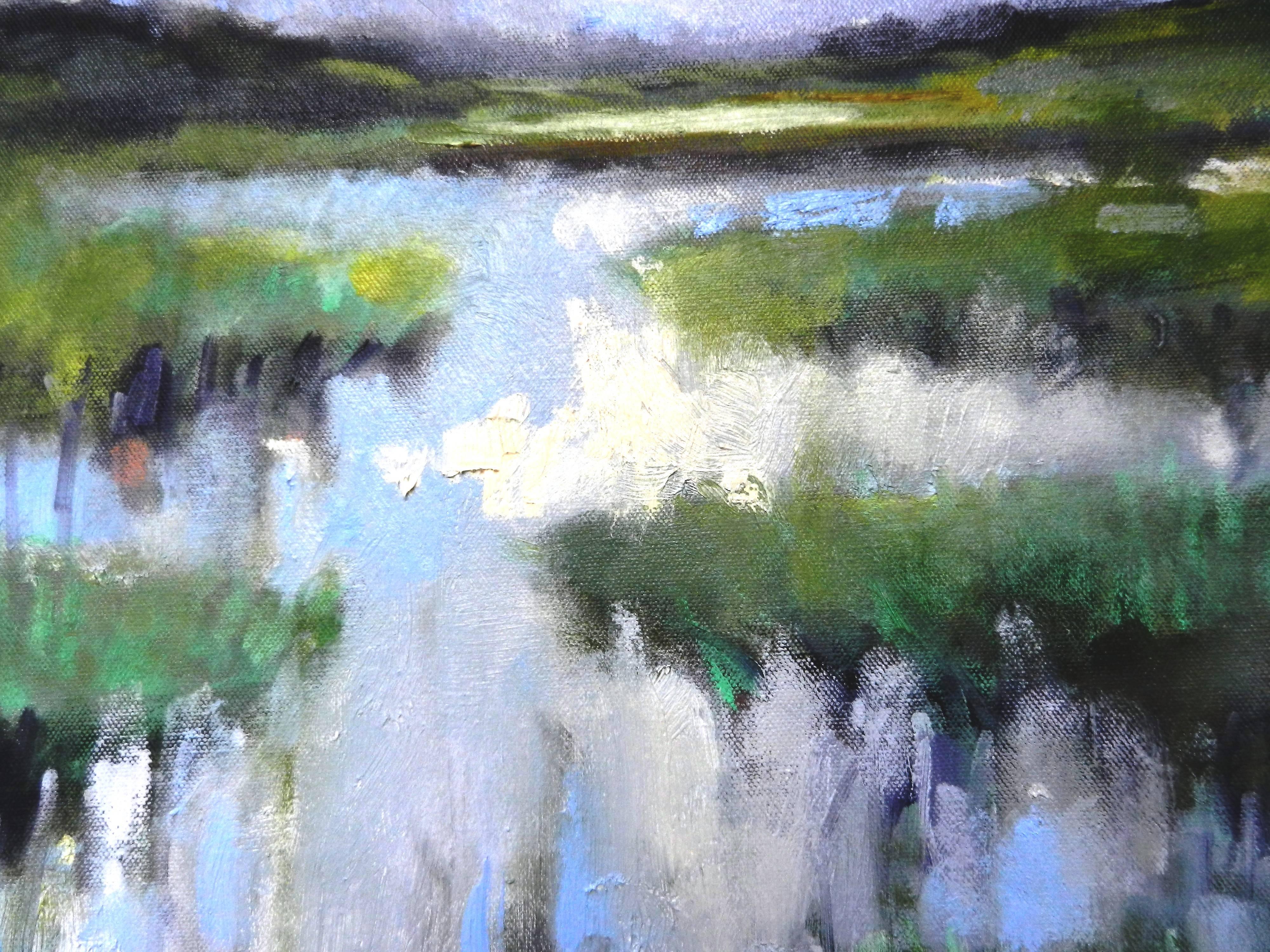 Bright Marsh - Impressionist Painting by Mary Pratt