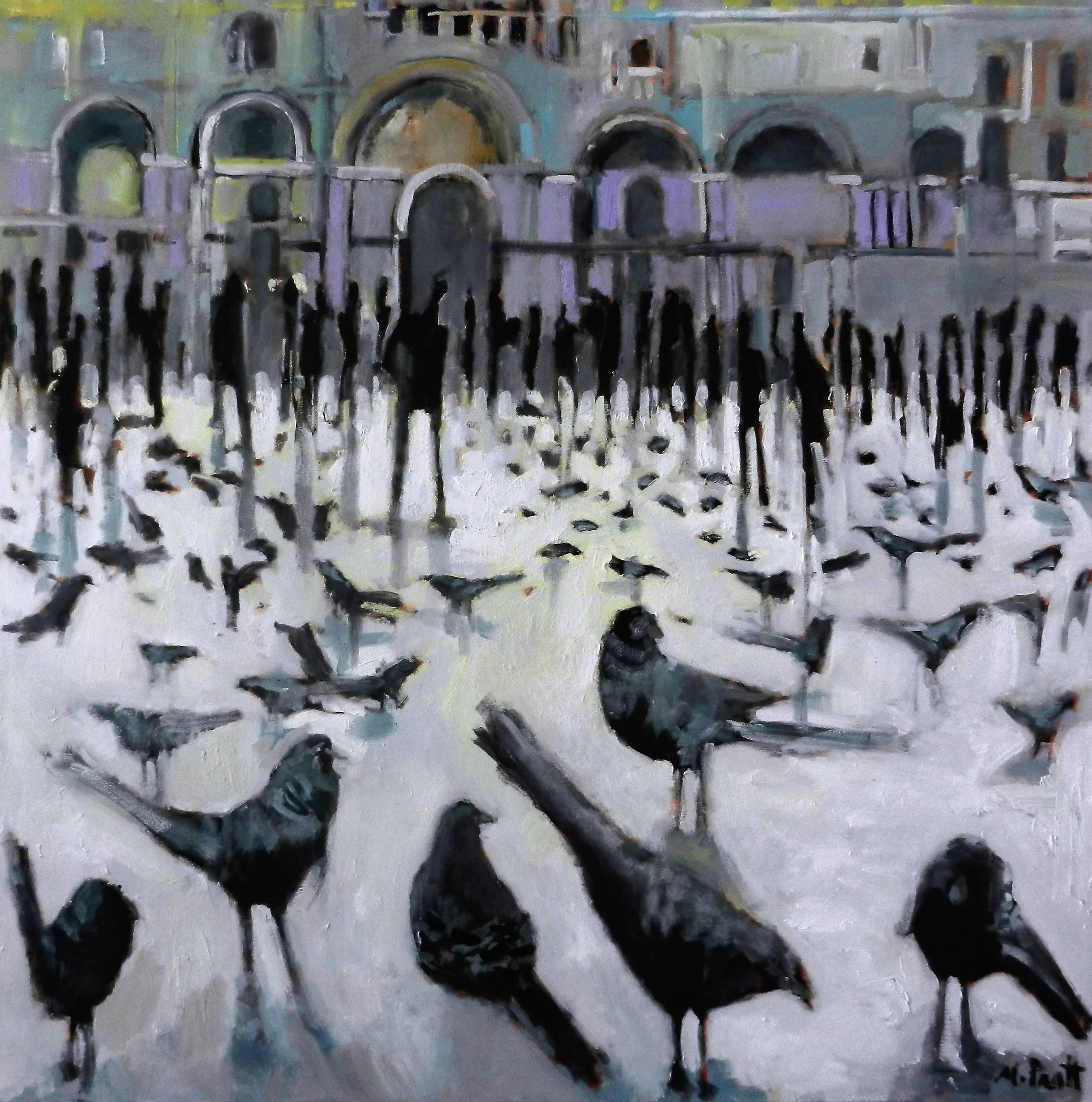 Mary Pratt Animal Painting - City Birds