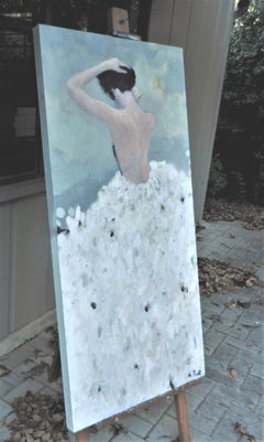 Evening Figure In White Dress