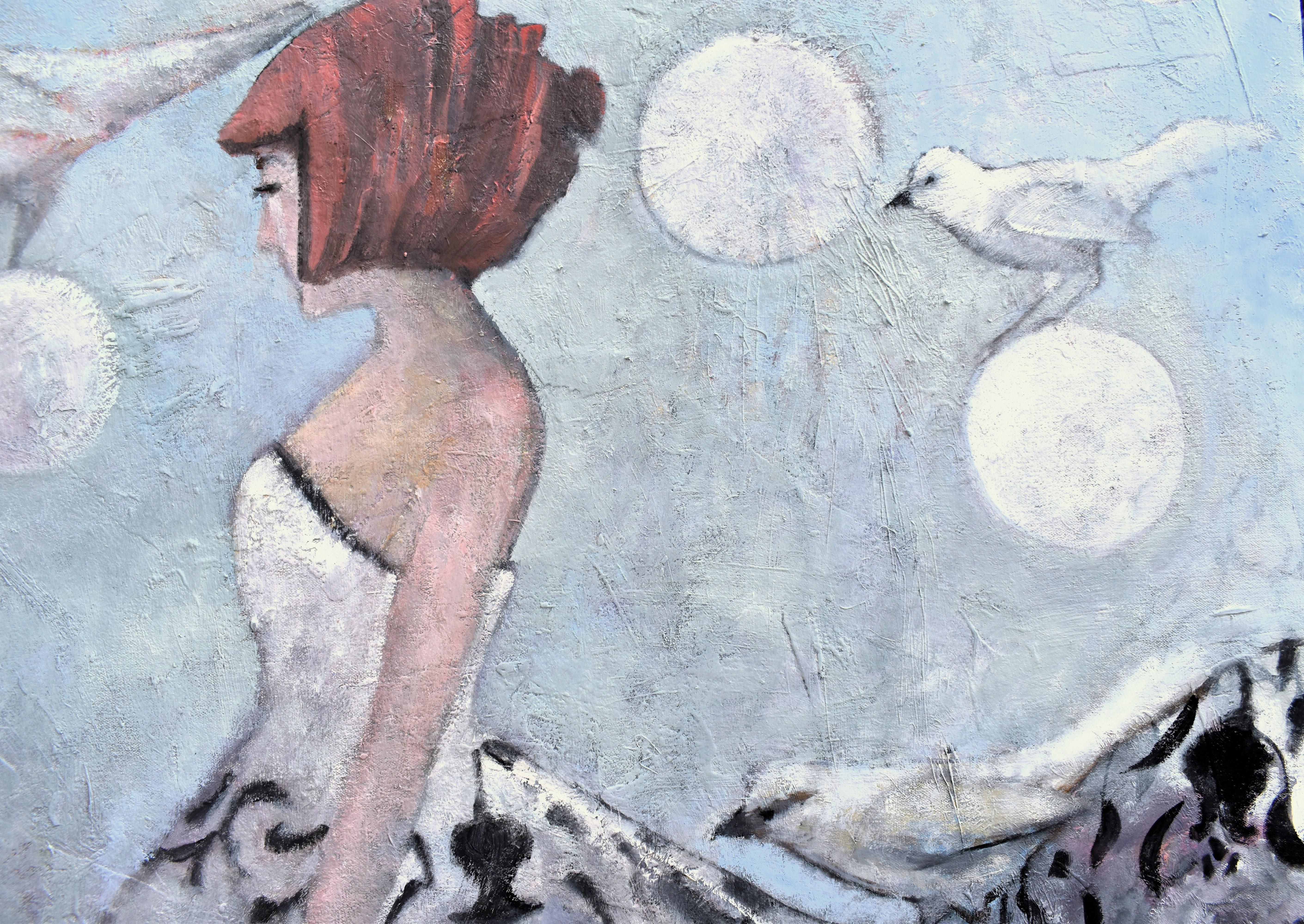 Imagination, Ölgemälde (Grau), Portrait Painting, von Mary Pratt