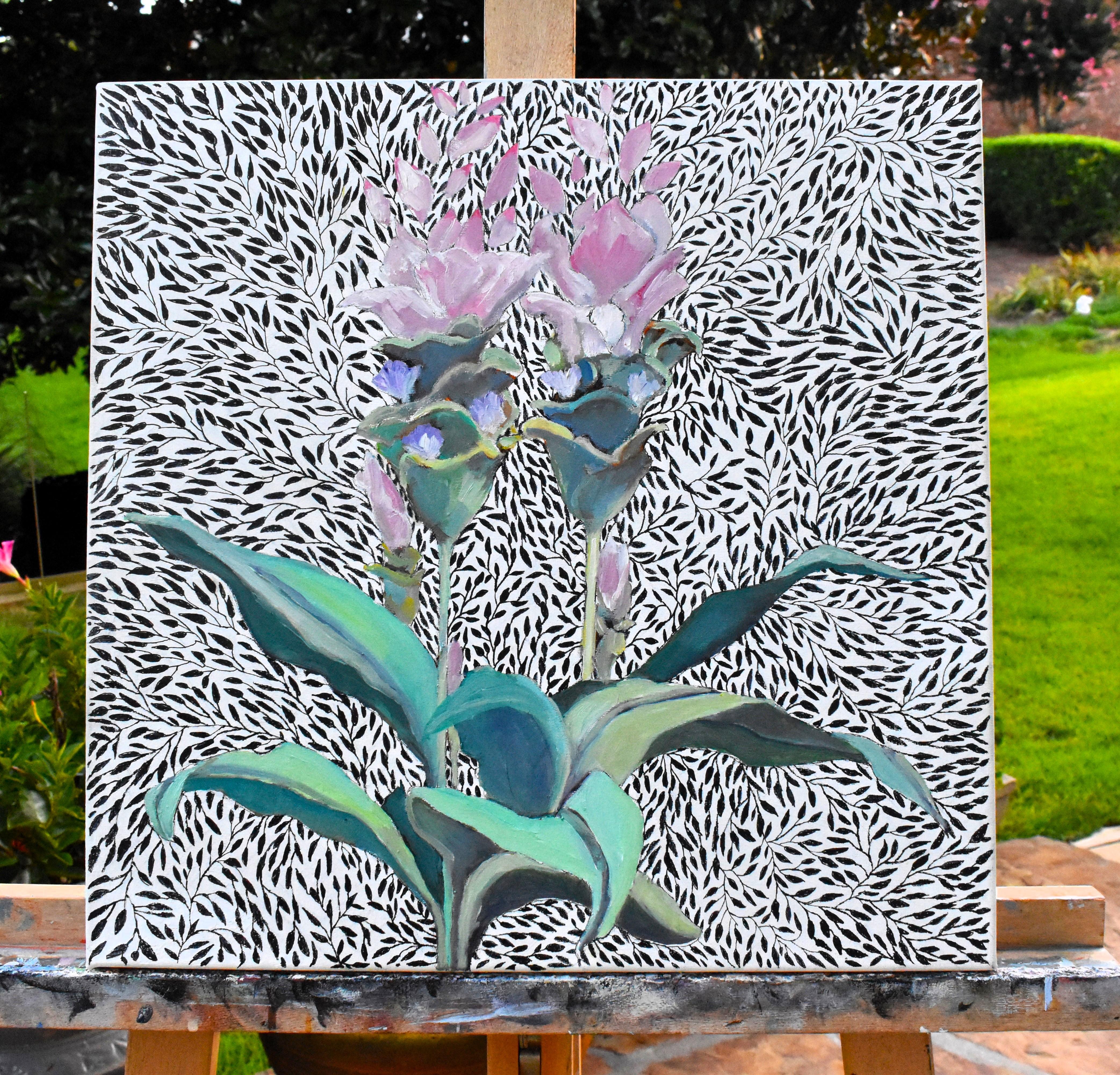 Estampado floral, Pintura al óleo - Painting Contemporáneo de Mary Pratt