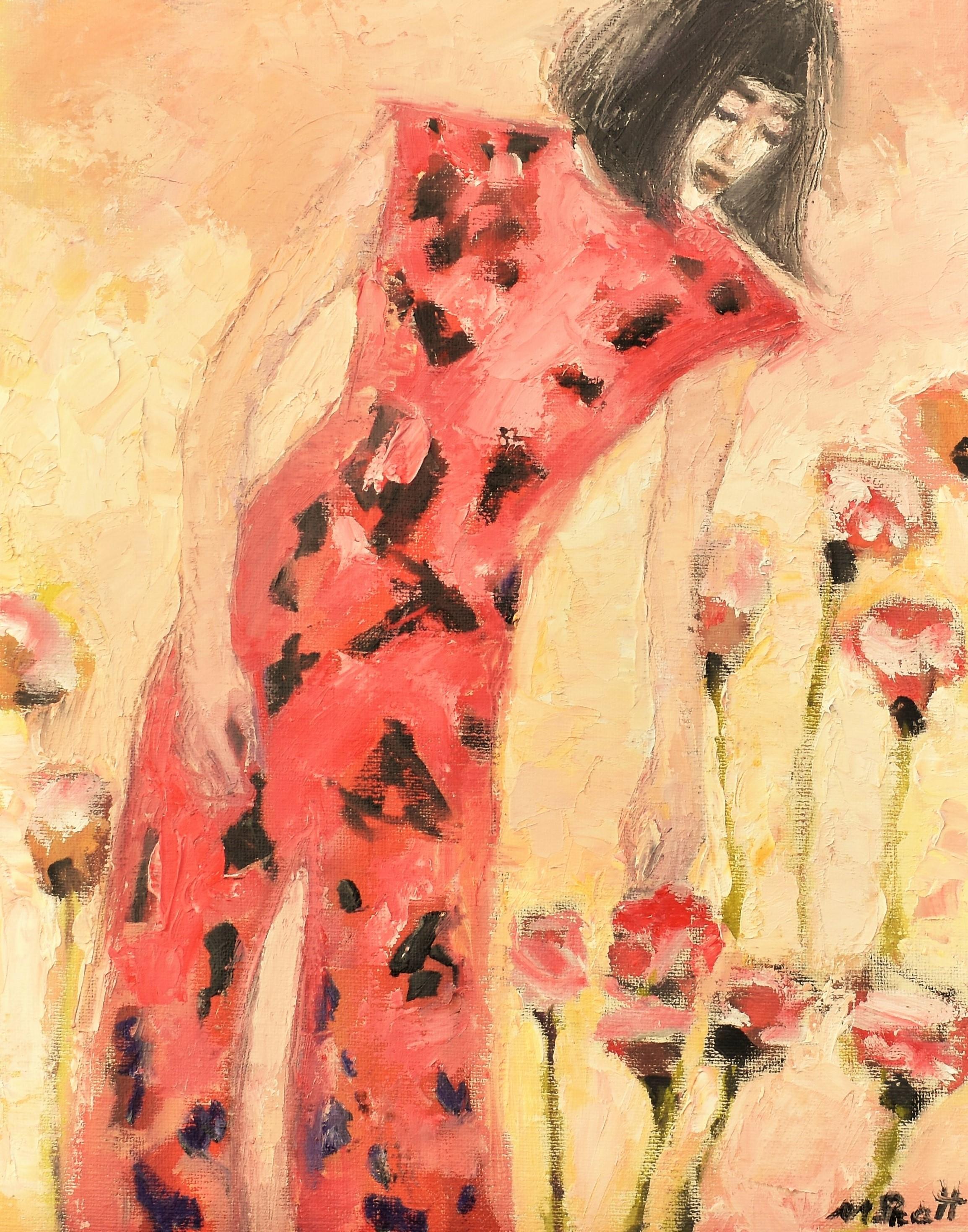 Mary Pratt Figurative Painting - Red Dress, Oil Painting