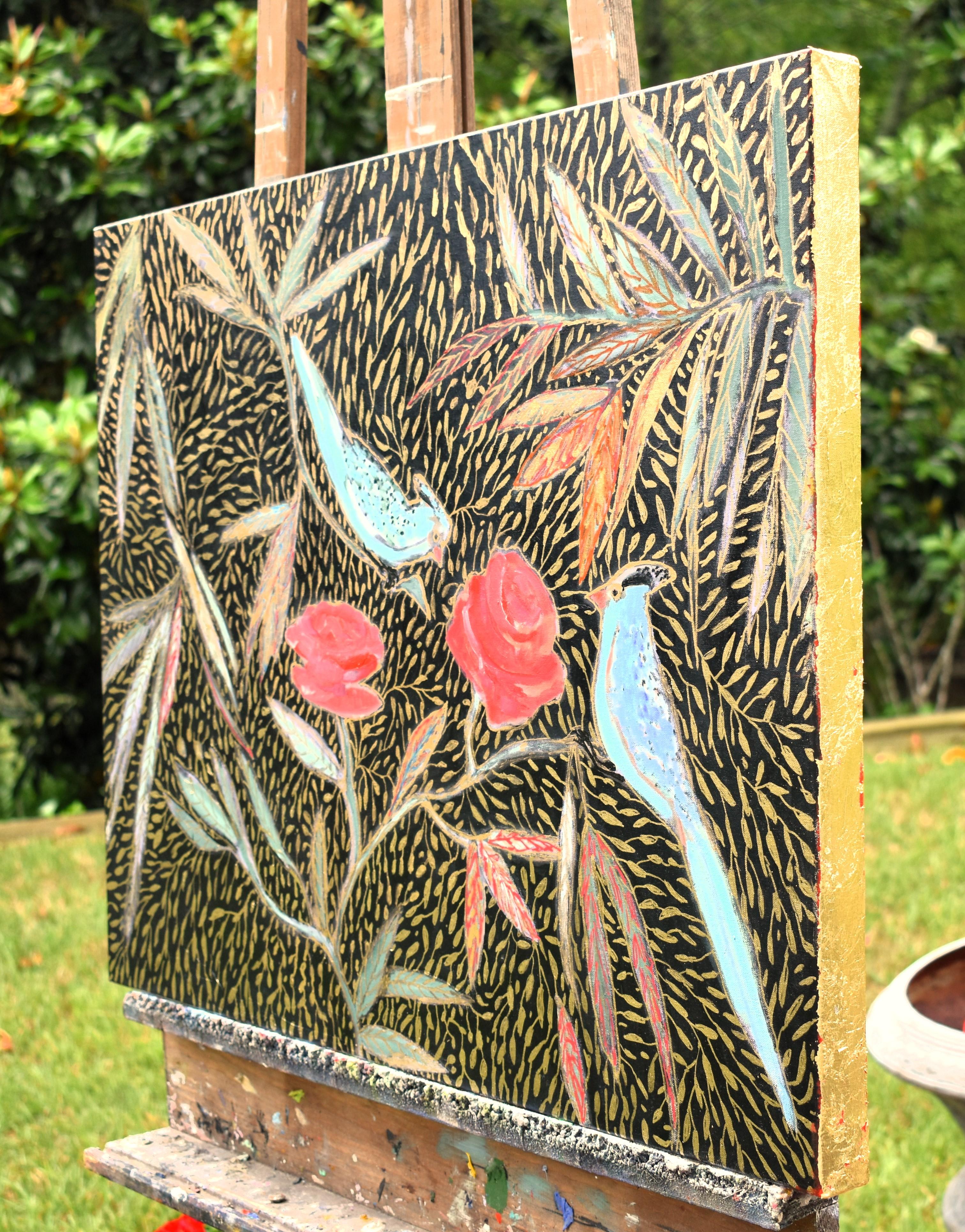 Statik und Gold, Ölgemälde – Painting von Mary Pratt