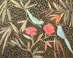 Static and Gold, Oil Painting