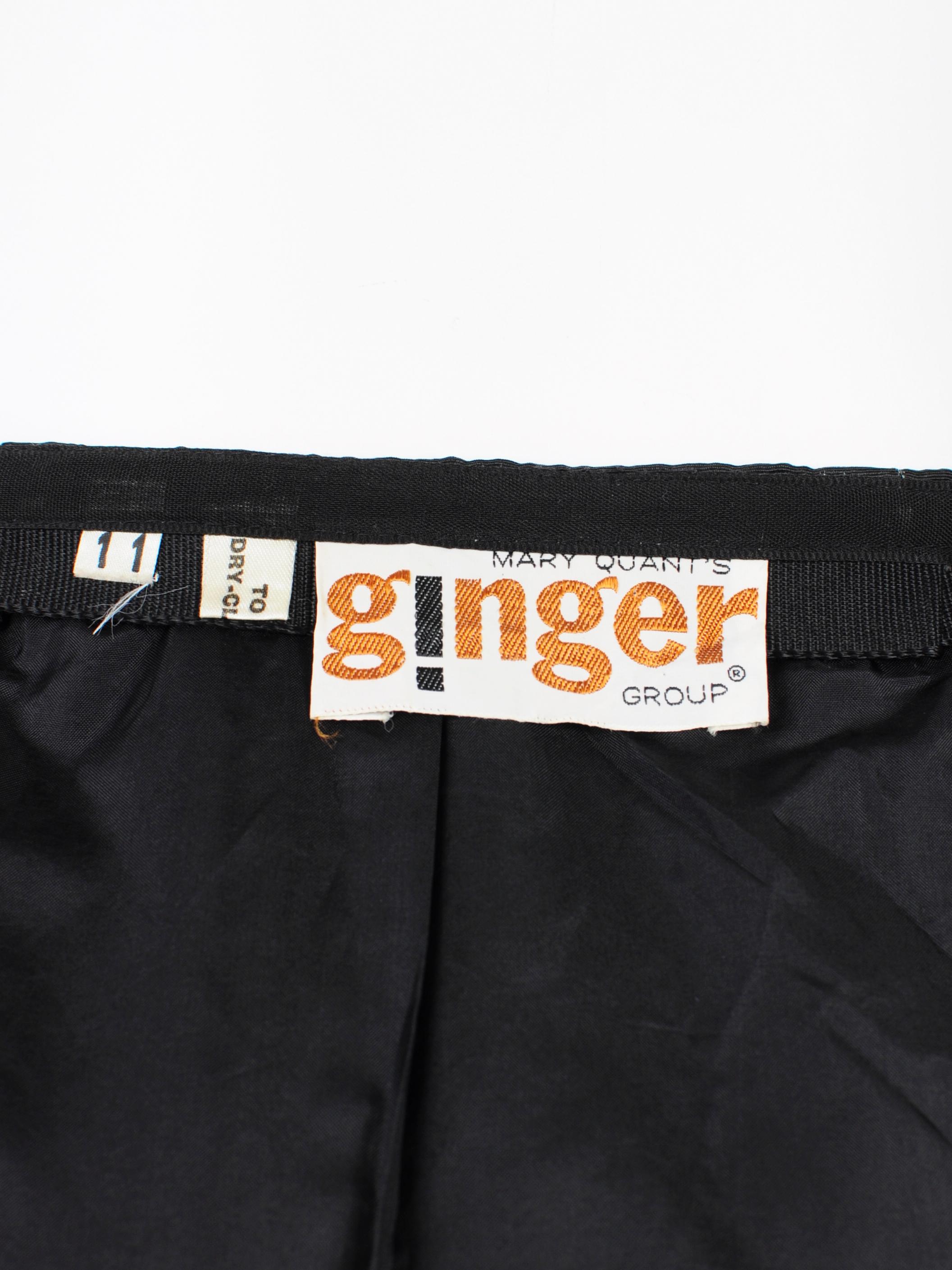 Mary Quant Ginger Group Maxi Skirt A-Line with Bow Ruffle Hem 1960s For Sale 2