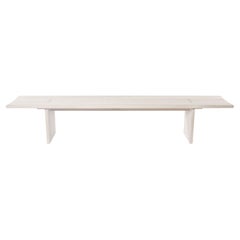 Handcrafted Solid White Ash Himes Bench 60"L by Mary Ratcliffe Studio