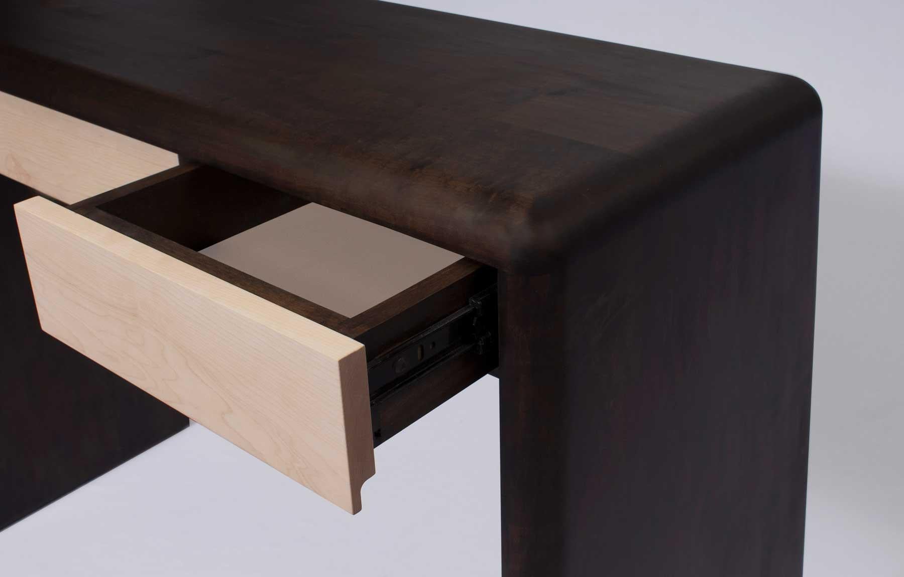 Moderne Console Myers fabriquée à la main en bois massif 48