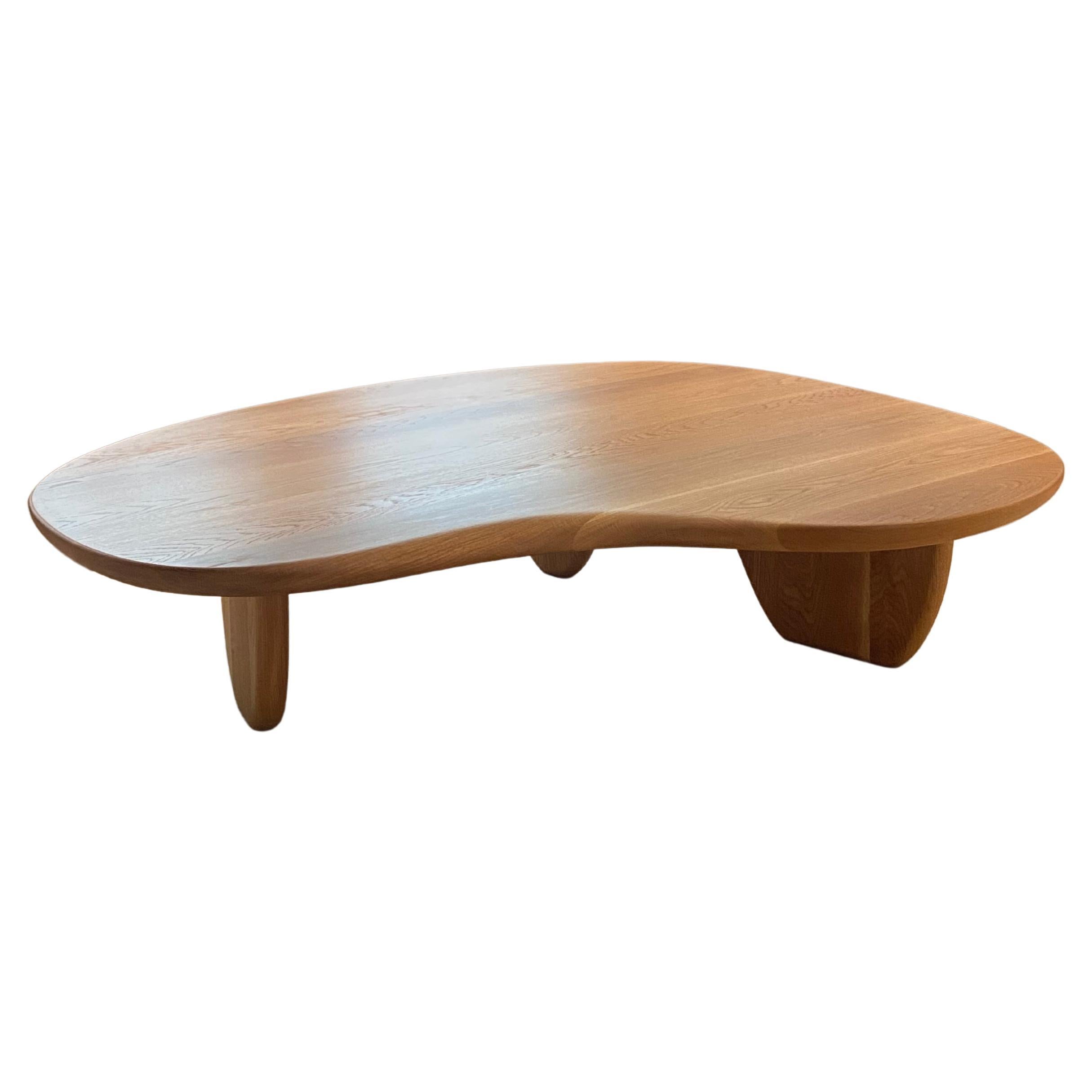 Handcrafted Rowan Coffee Table in Solid White Oak 60"L by Mary Ratcliffe Studio 