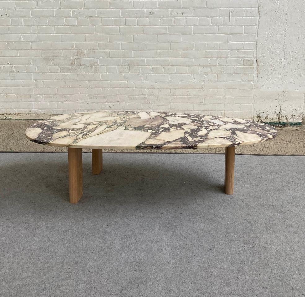 Canadian Vesta Stone Topped & Solid Ash Coffee Table 52