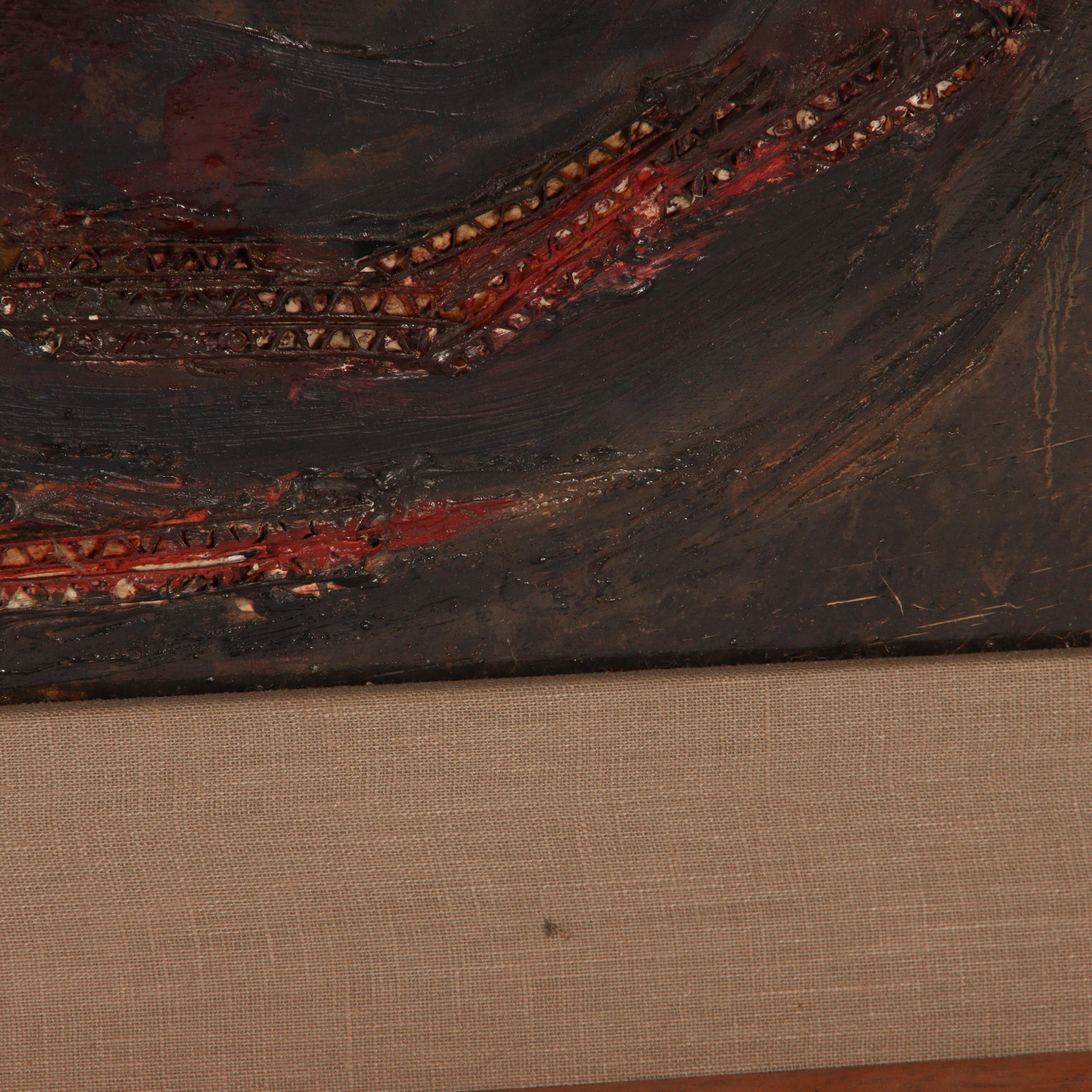 industrial landscape - Abstract Expressionist Painting by Mary Ray Gehr