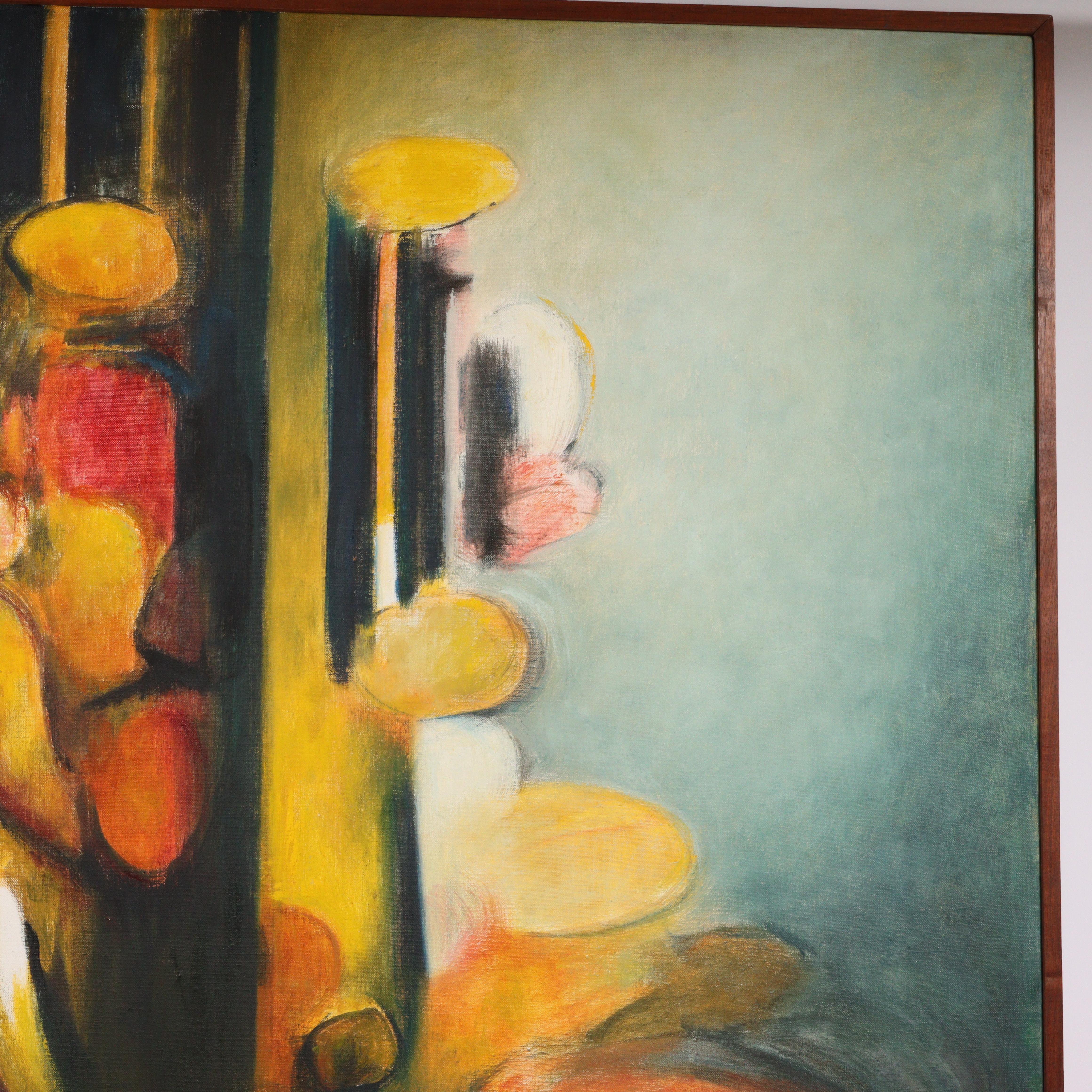 Saturn unter den Fischen (Abstrakt), Painting, von Mary Ray Gehr