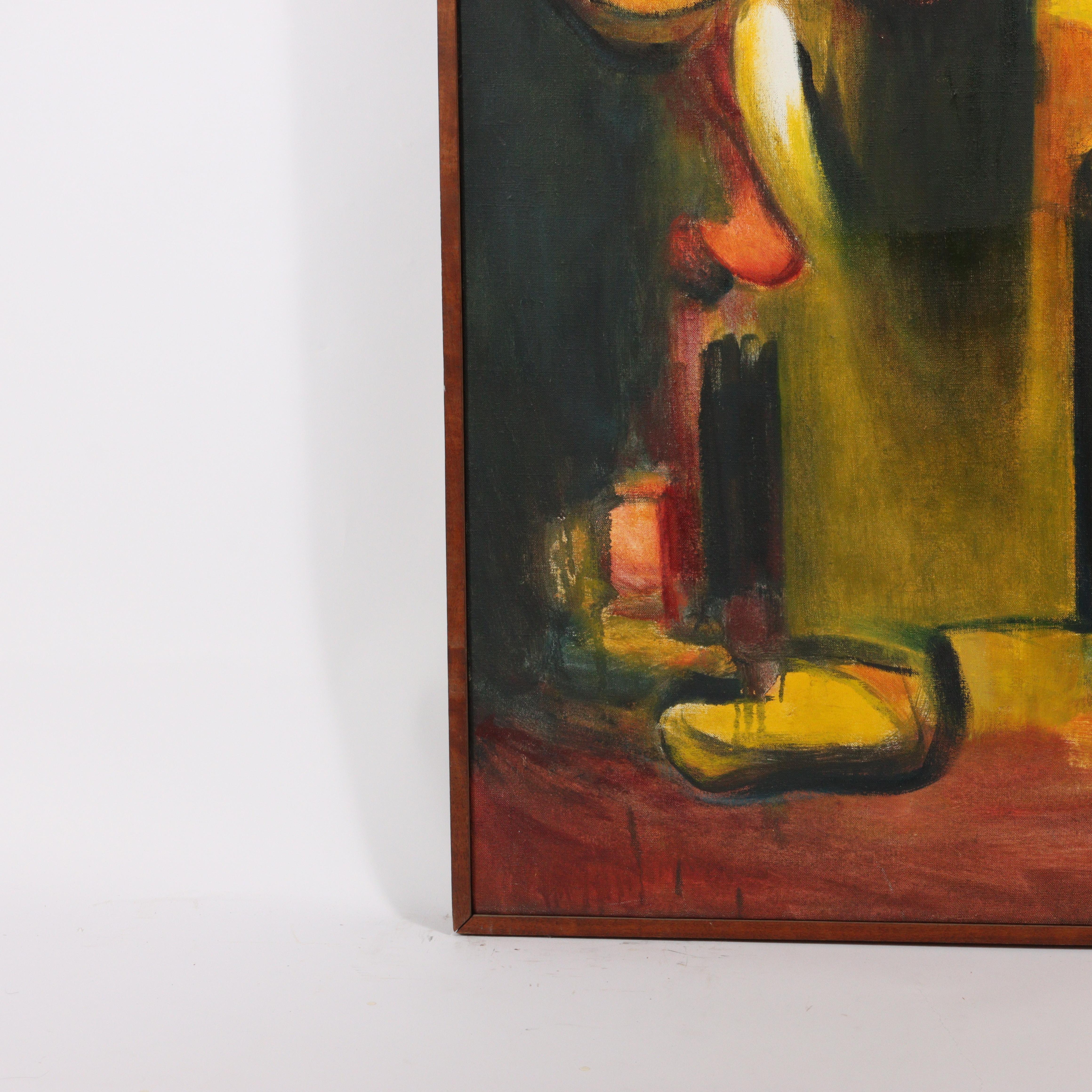 Saturn unter den Fischen (Braun), Abstract Painting, von Mary Ray Gehr