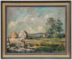 Mary Robertson - Framed 20th Century Oil, Stacking, Burnham Norton