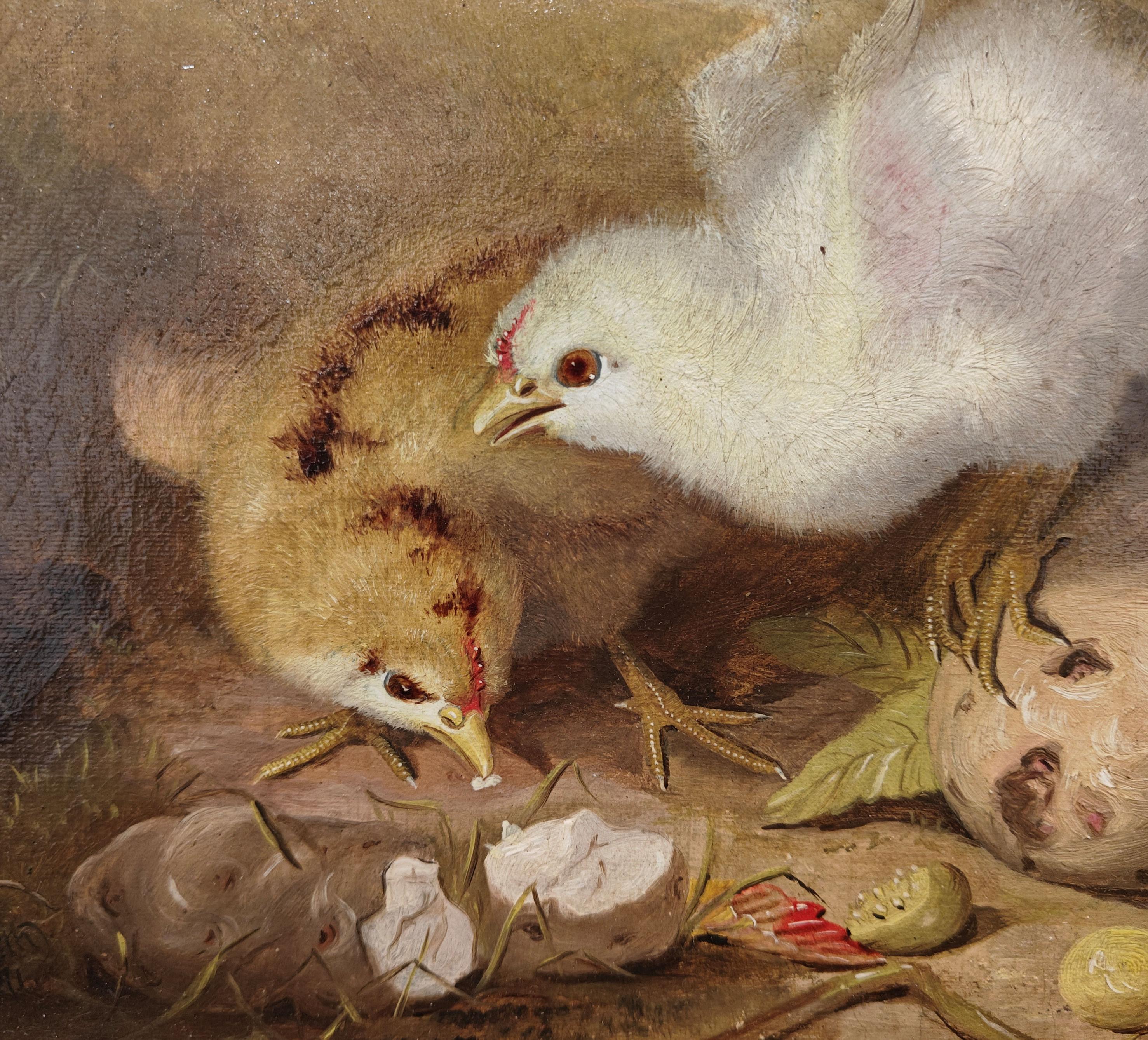 Peinture gracieuse représentant une tribu de plumes Mary Russell Smith, 1871 - Académique Painting par Mary Russell Smith 