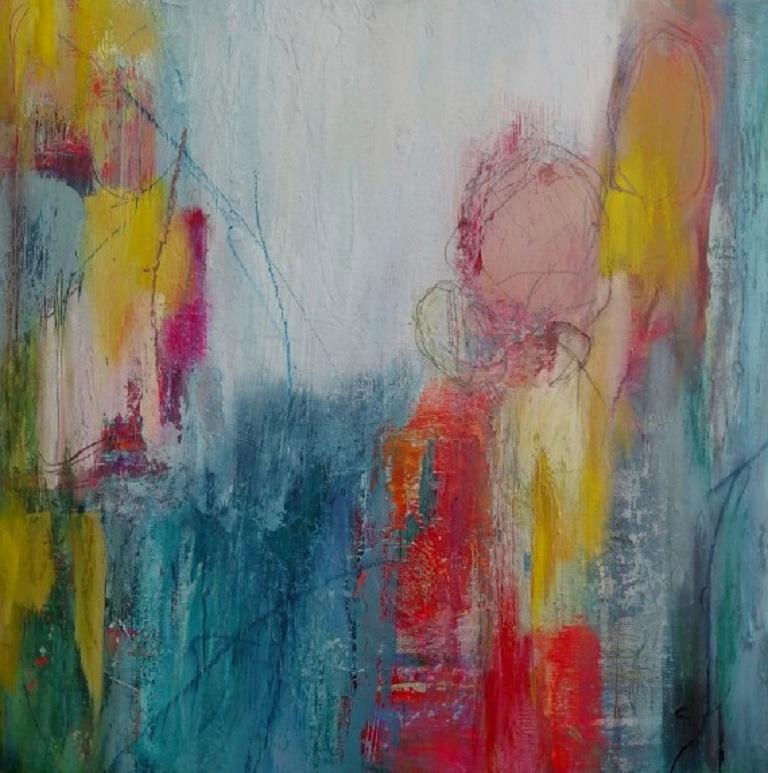 Mary Scott Figurative Painting - Mary scott, Love Letter to Cornwall (VII), Original abstract painting
