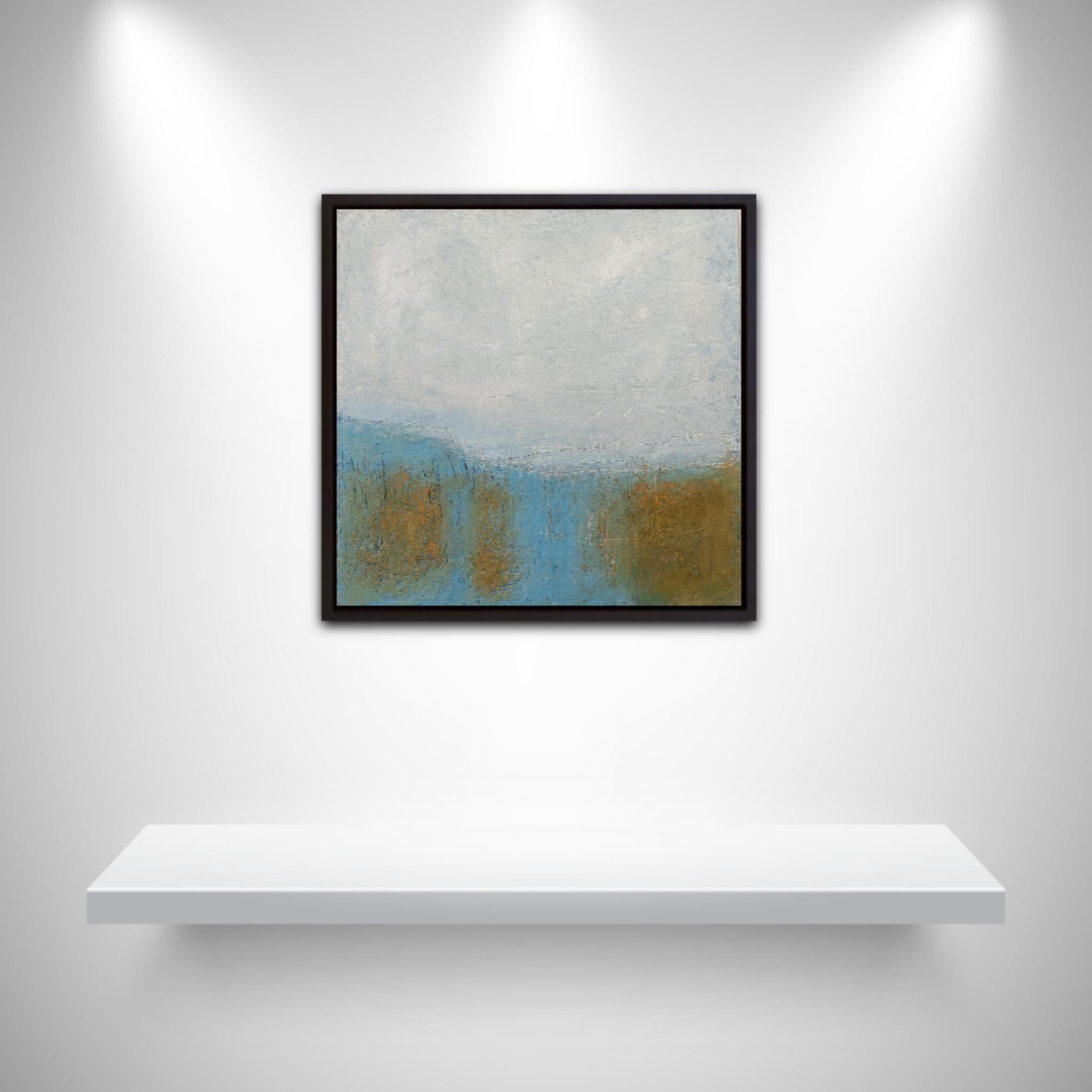 Mary Scott, This Day is Gold, Abstract Painting, Seascape Art, Affordable Art For Sale 4
