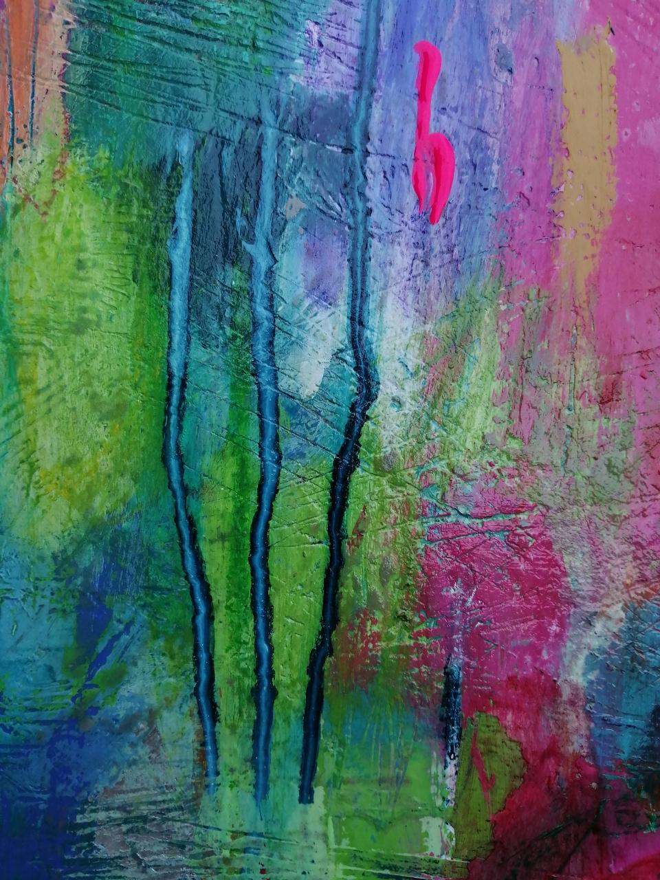 Oscilación III de Mary Scott, Pintura original, Arte contemporáneo, Arte abstracto en venta 6