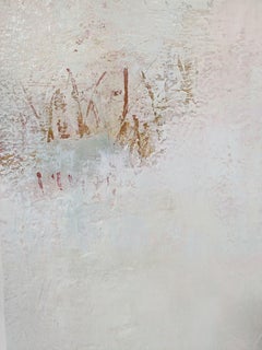 Rosy Granite Coast (II), Original painting, Landscape, Abstract, Modern