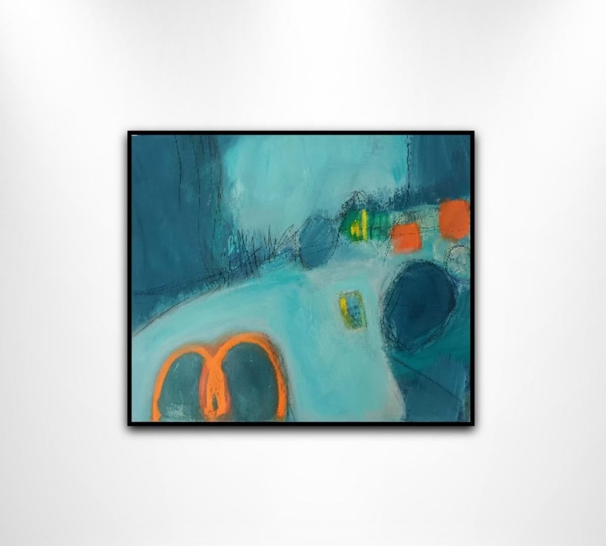 Zennor Calling II by Mary Scott, Original painting, Cornwall, Zennor, Abstract For Sale 1