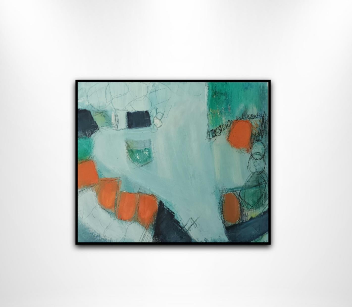 Zennor Calling IV by Mary Scott, Landscape painting, Abstract, Contemporary For Sale 1