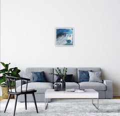 Cornish Blue by Mary Scott, Contemporary seascape painting, abstract art