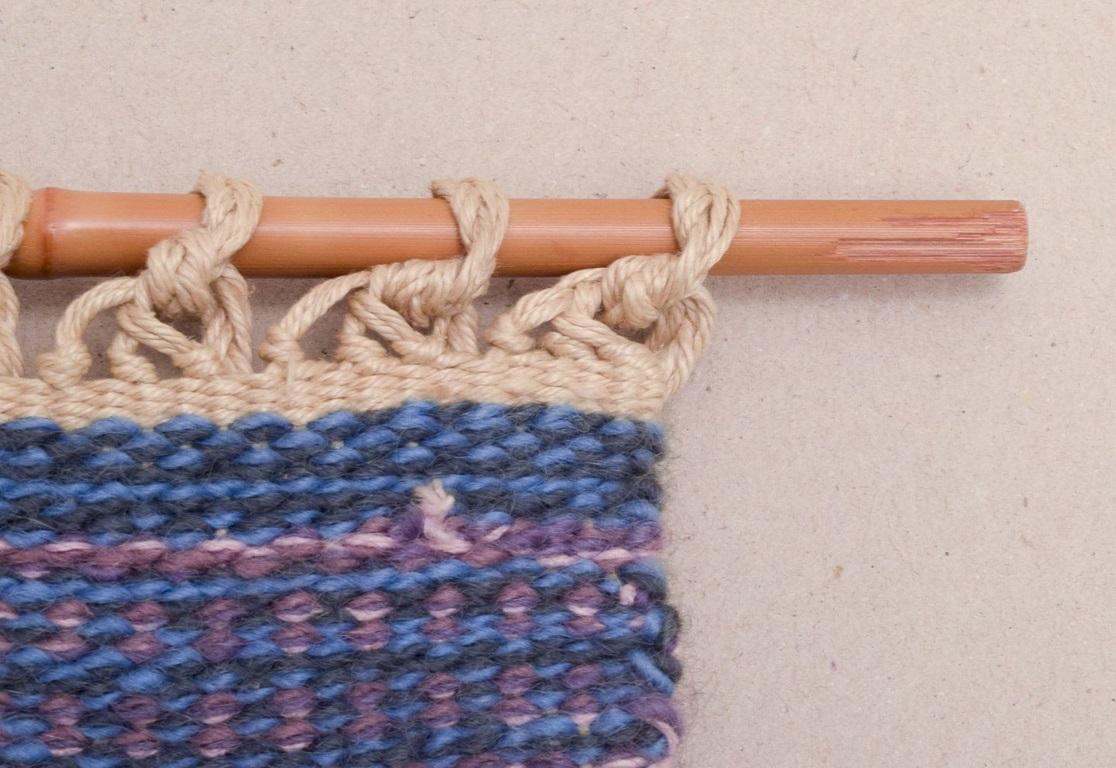 Lana Mary Segerfalk Lexberg, designer tessile svedese. Arazzo di lana unico tessuto a mano in vendita