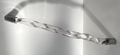 "Corner Rope" glass wall sculpture