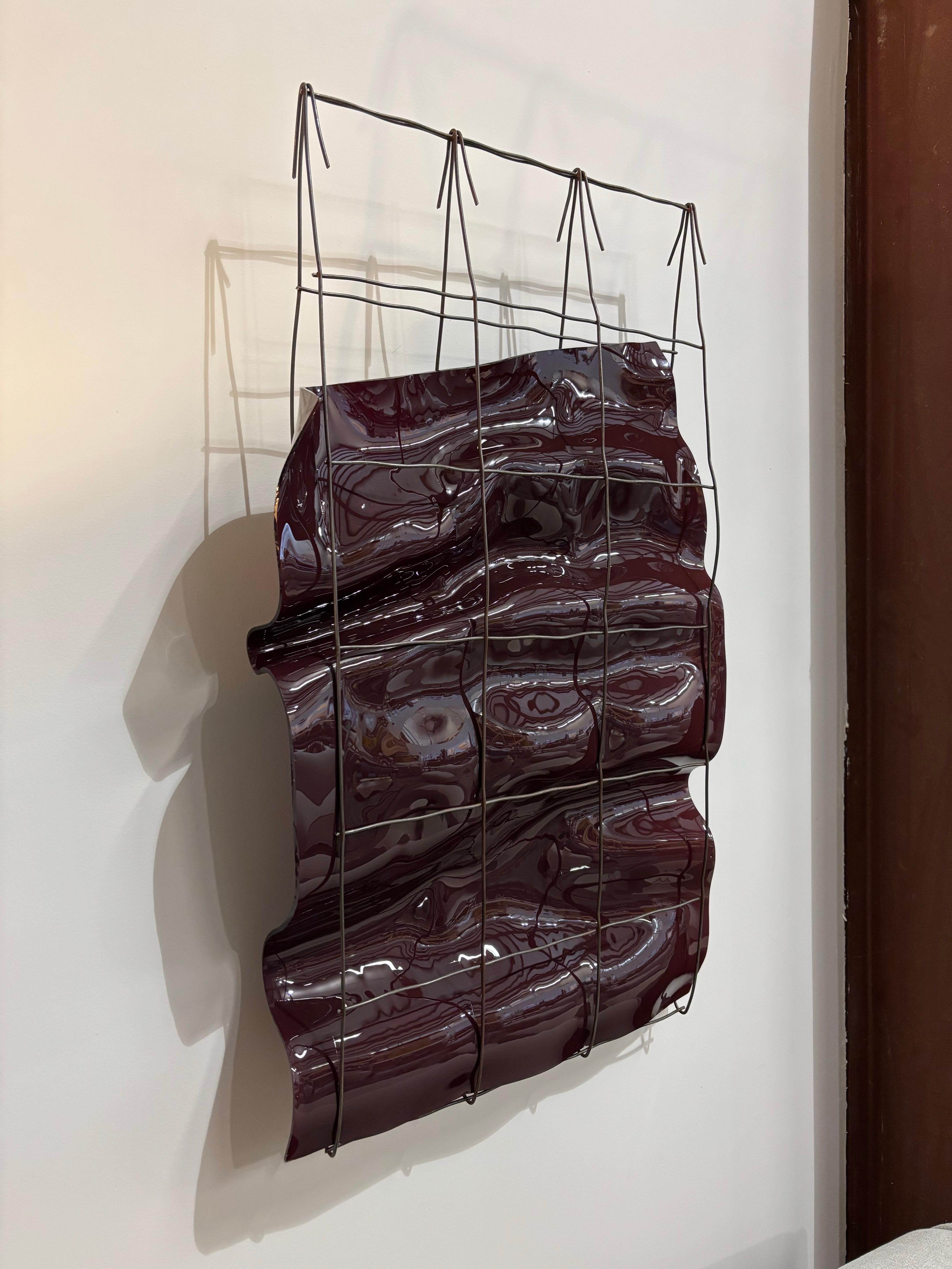 Scultura da parete in vetro di Mary Shaffer, 1991 in vendita 3
